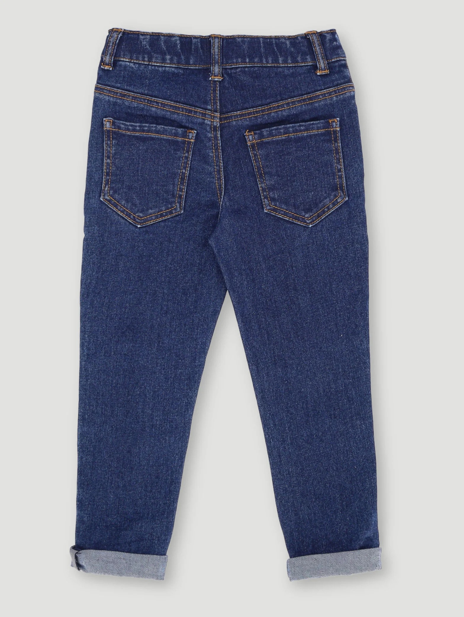 Pre-Boys Woven Badge Denim - Dark Blue - Image 2