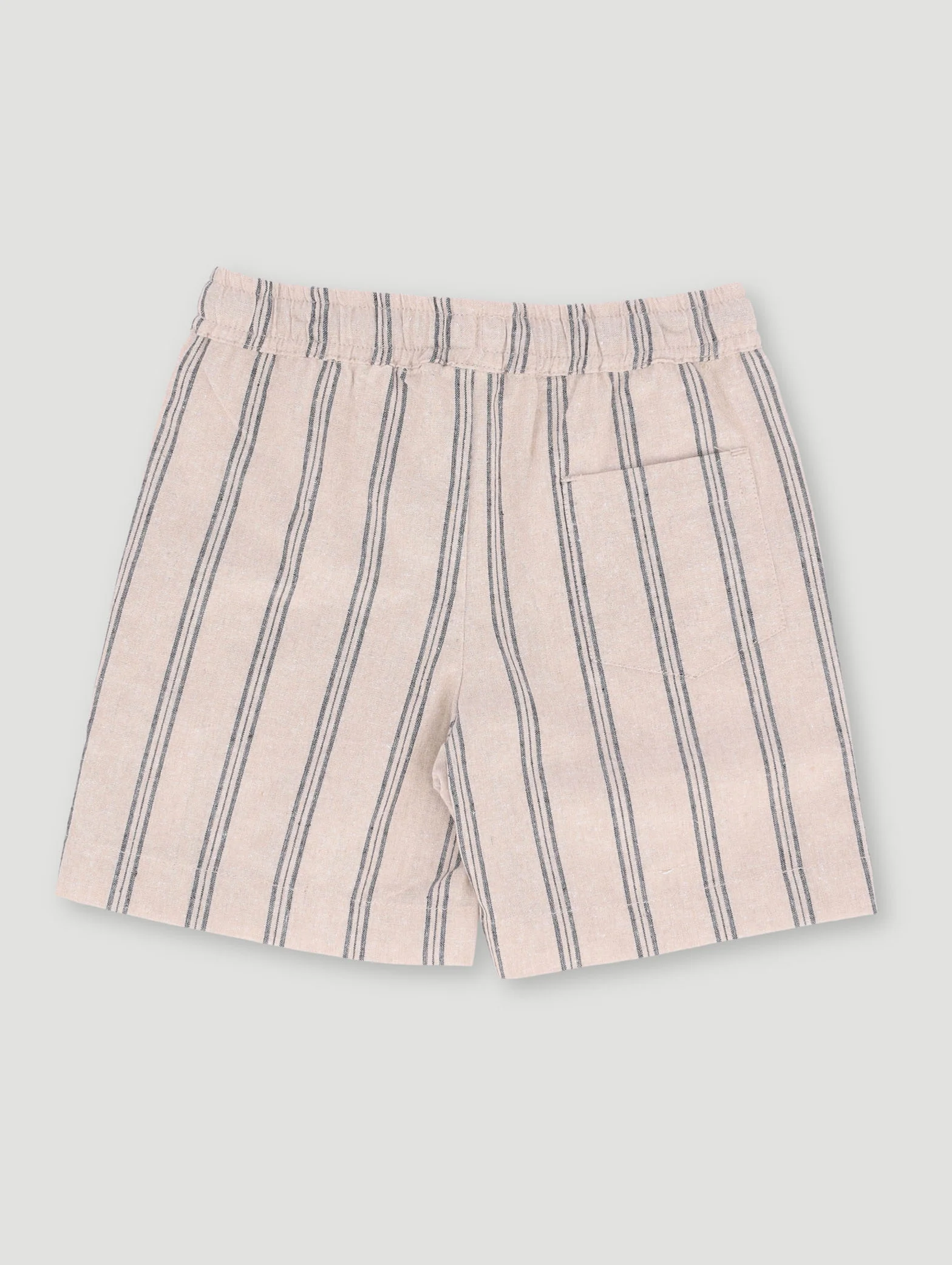 Pre-Boys Woven Stripe Short - Stone - Image 2