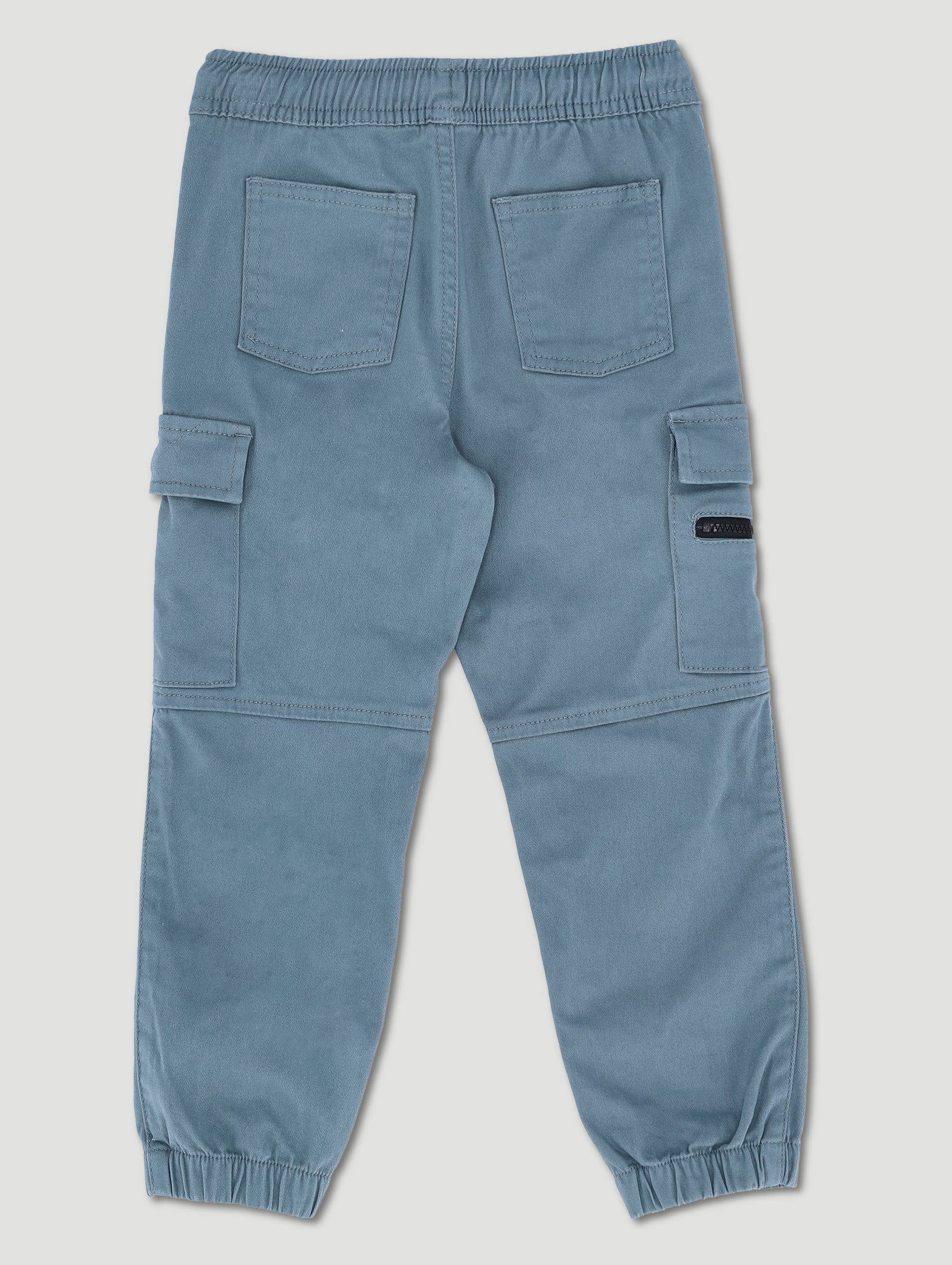 Pre-Boys Zip Detail Twill Jogger - Petrol - Image 2