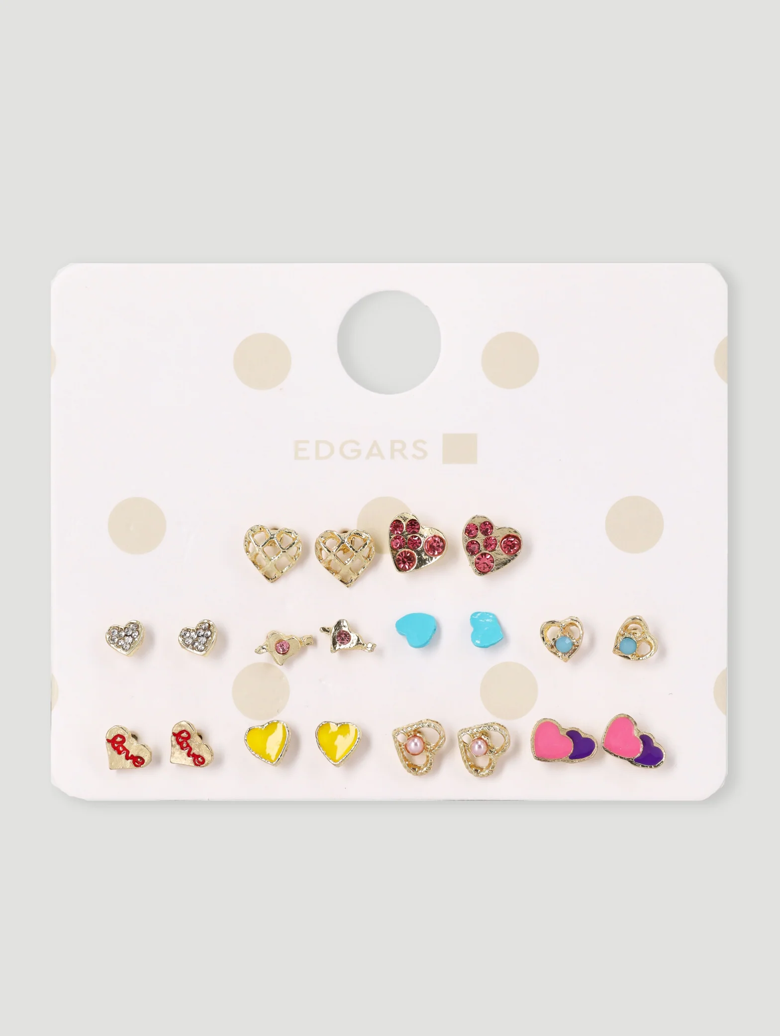 Pre-Girls 10 Pack Studs Earrings - Image 2