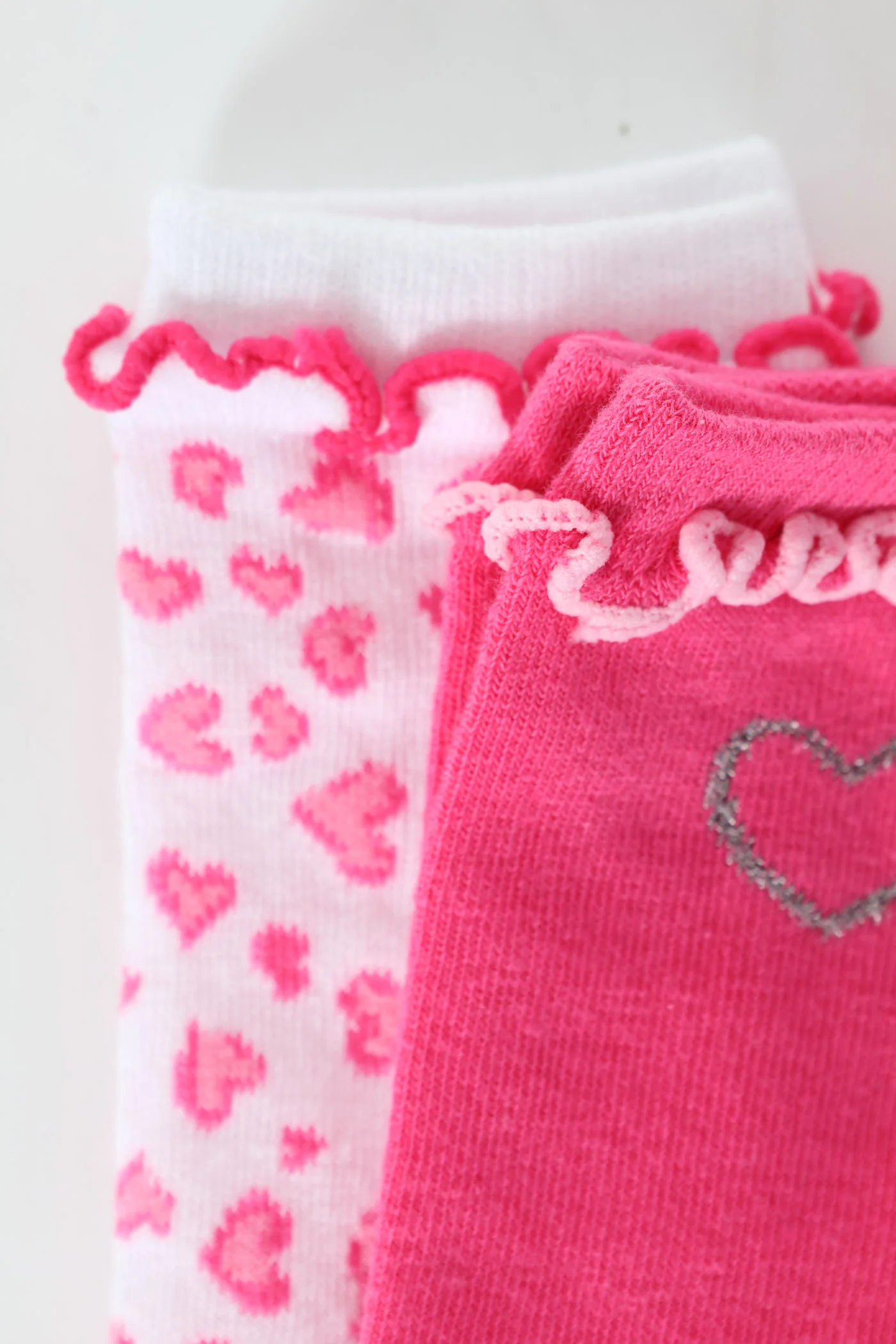 Pre-Girls 2 Pack Animal Print Fashion Anklet Socks - Pink - Image 2