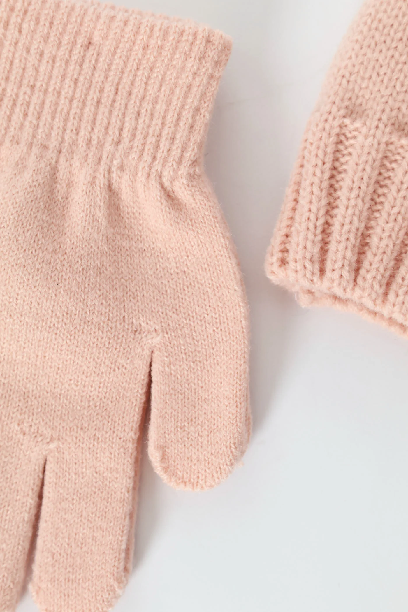 Pre-Girls 2 Pack Beanie & Glove Set - Dusty Pink - Image 4