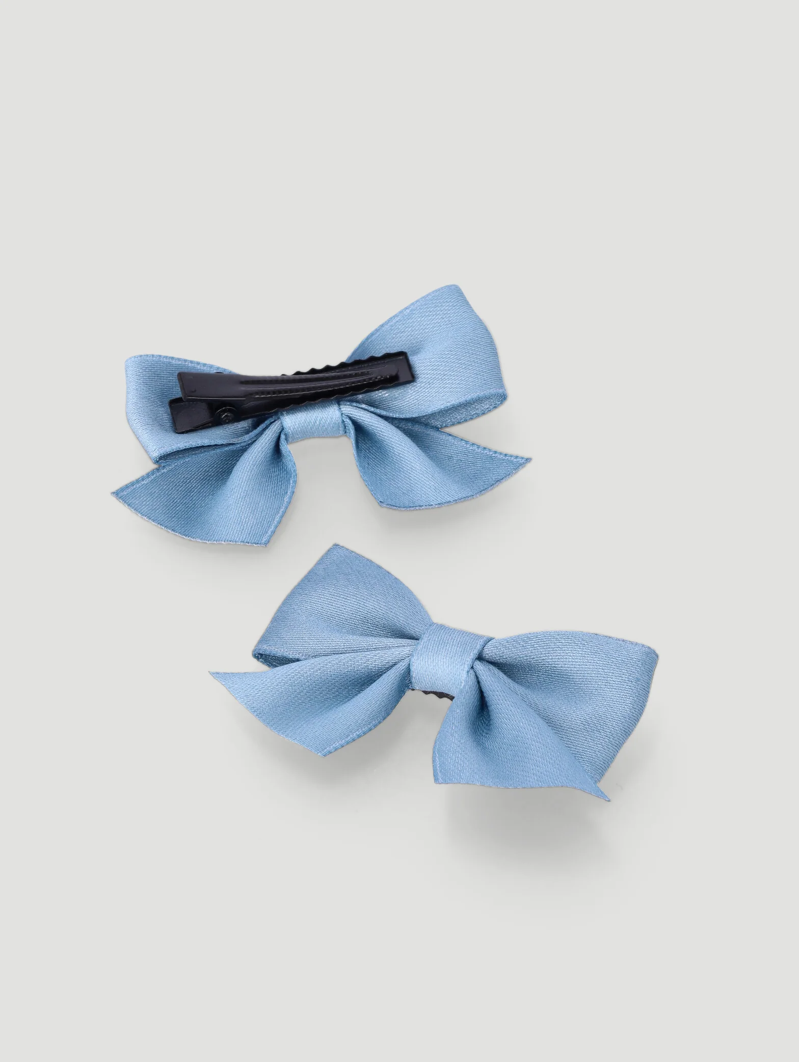 Pre-Girls 2 Pack Bow Clips - Blue - Image 2