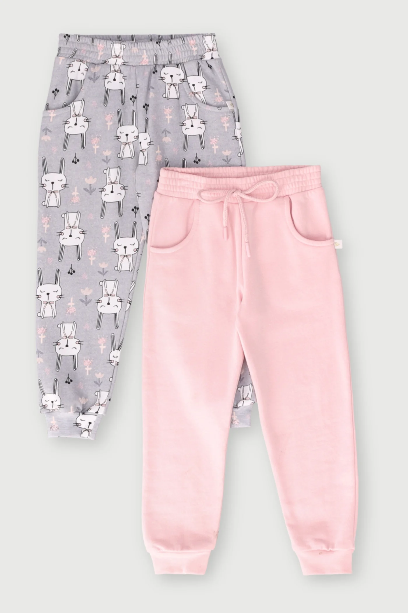 Pre-Girls 2 Pack Bunny Jogger  - Pink - Image 2