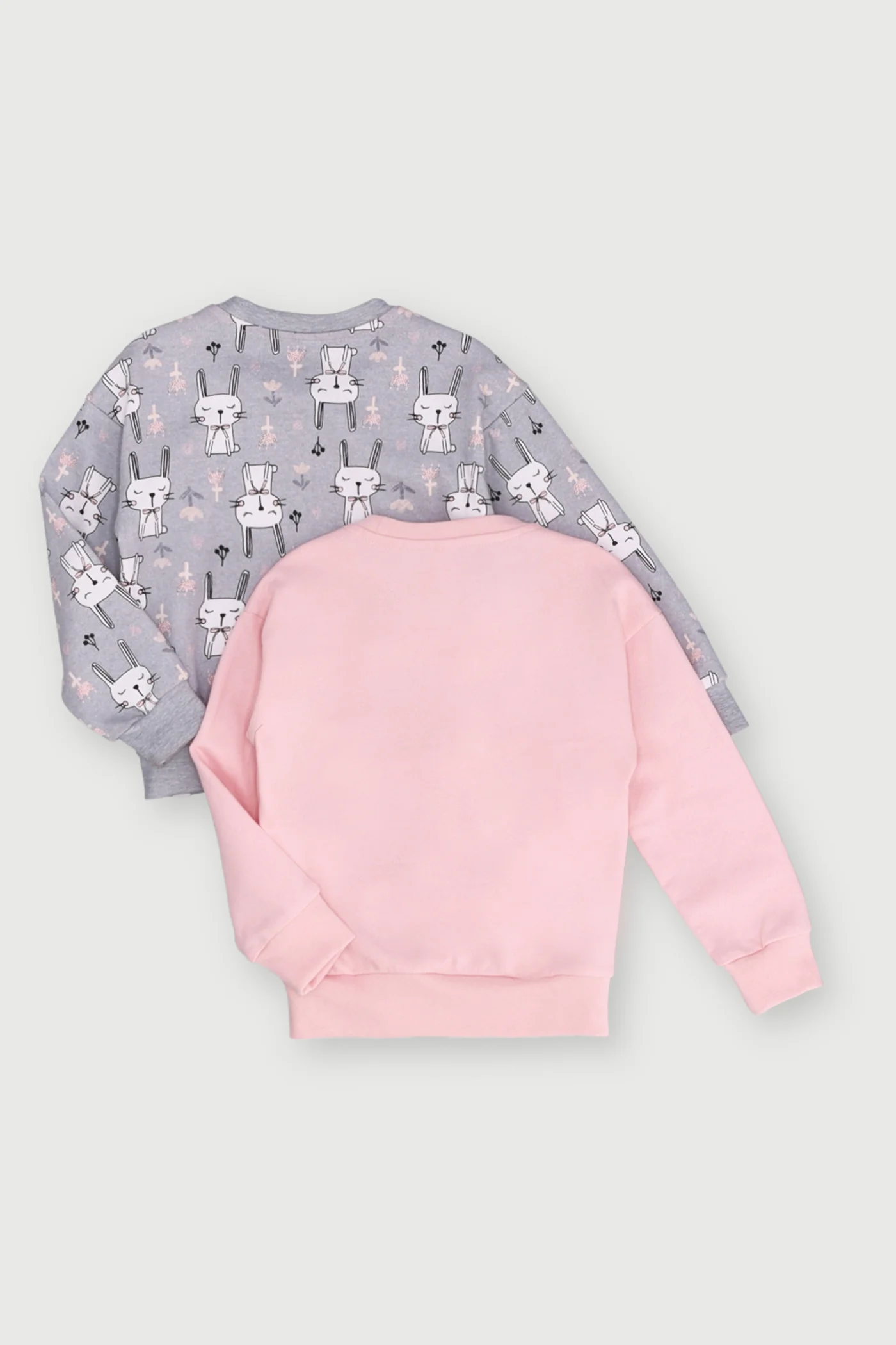 Pre-Girls 2 Pack Bunny Print Track Tops - Pink - Image 2