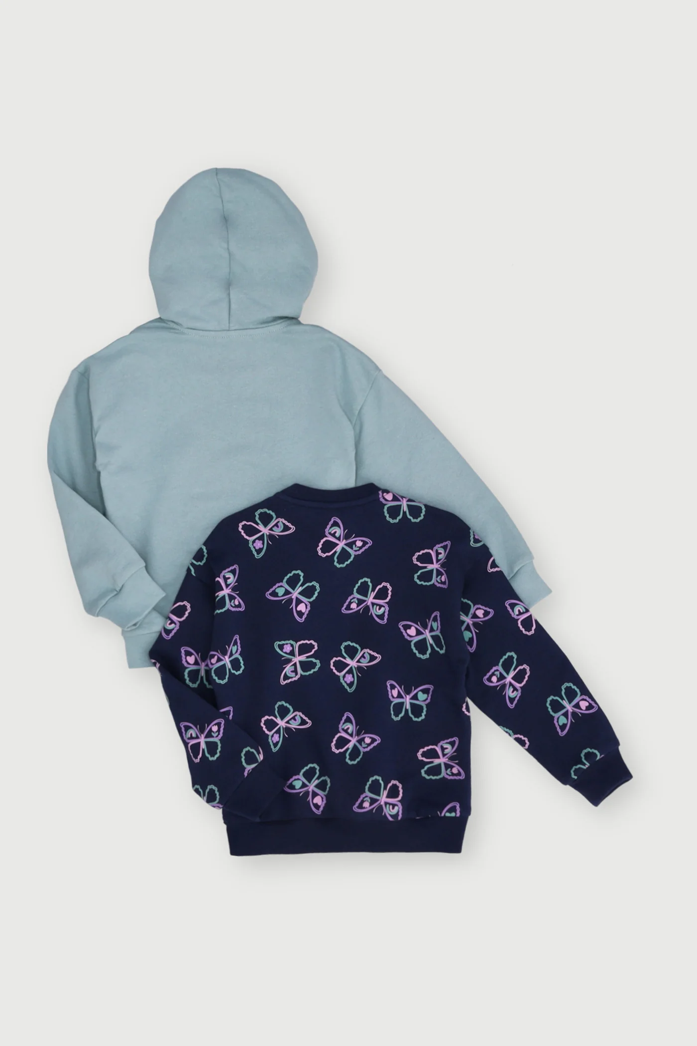 Pre-Girls 2 Pack Butterfly Jogger - Navy - Image 2