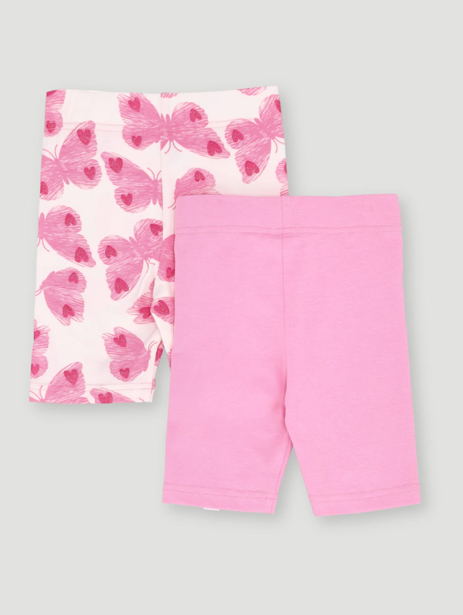 Pre- Girls 2 Pack Butterfly Soda Pop Cycle Short - Pink - Image 2