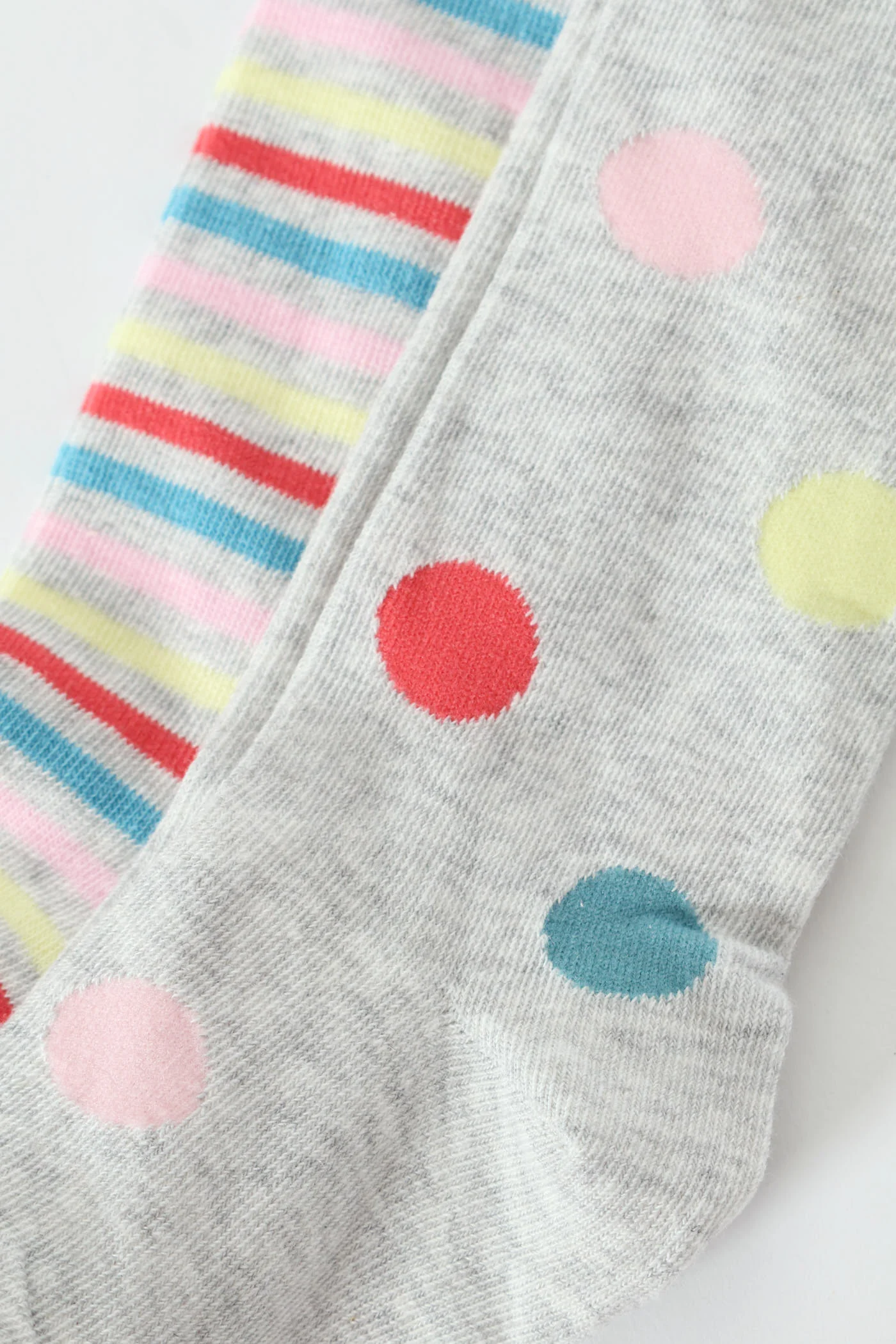 Pre-Girls 2 Pack Multi Spots Tights - Grey - Image 2