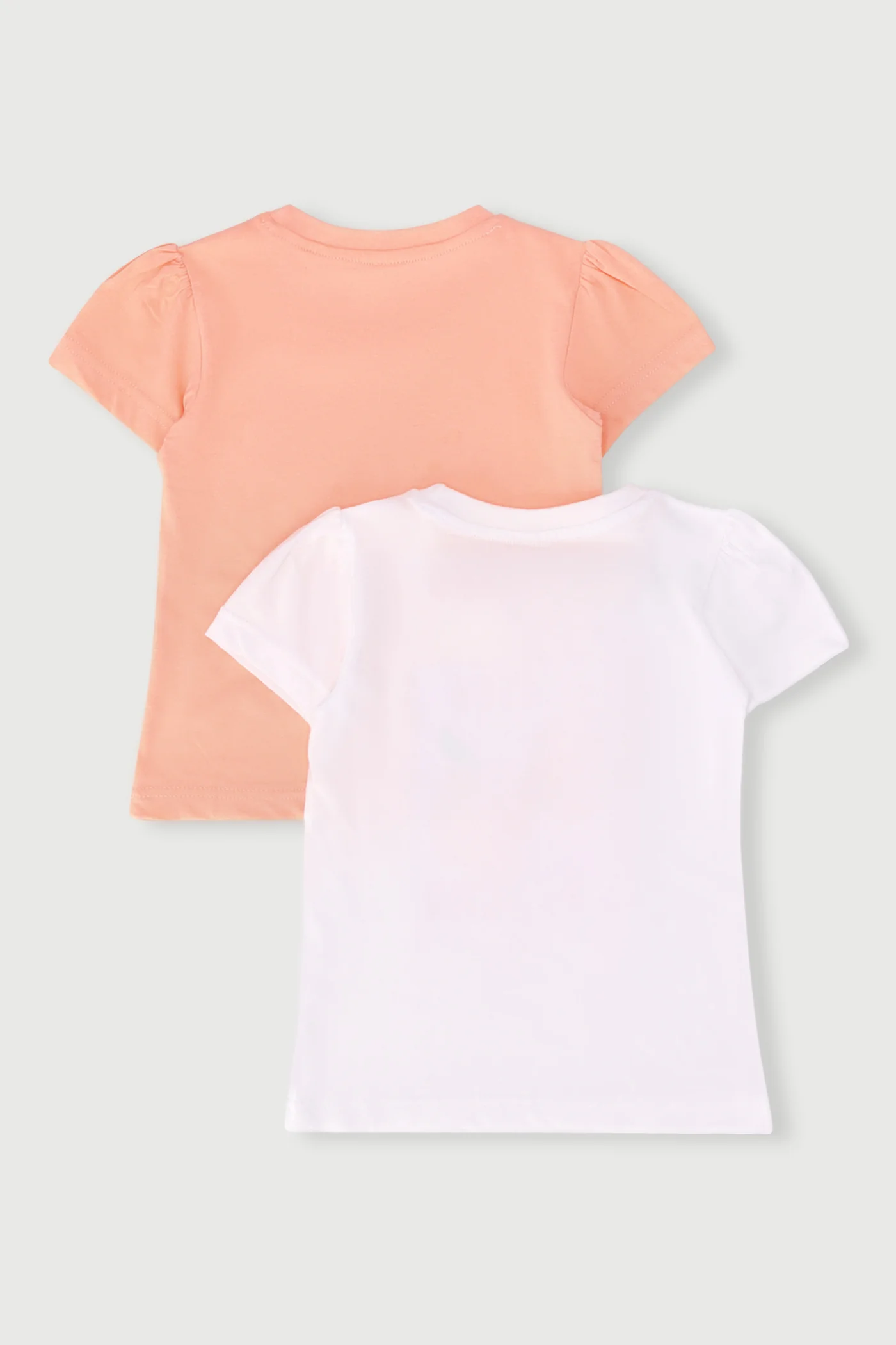 Pre-Girls 2 Pack Papaya Tee - Peach - Image 2