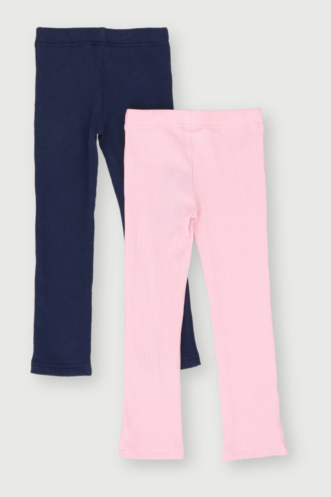 Pre-Girls 2 Pack Rib Legging - Navy - Image 2