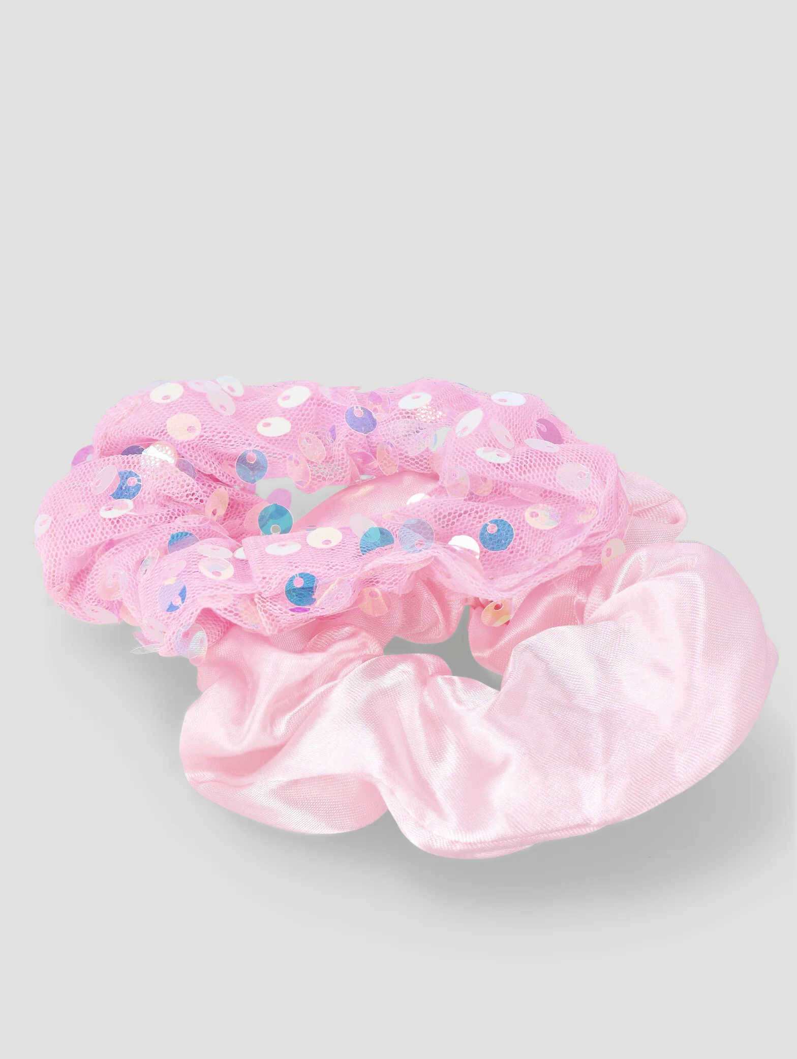 Pre-Girls 2 Pack Star Sequin Scrunchies - Pink - Image 3
