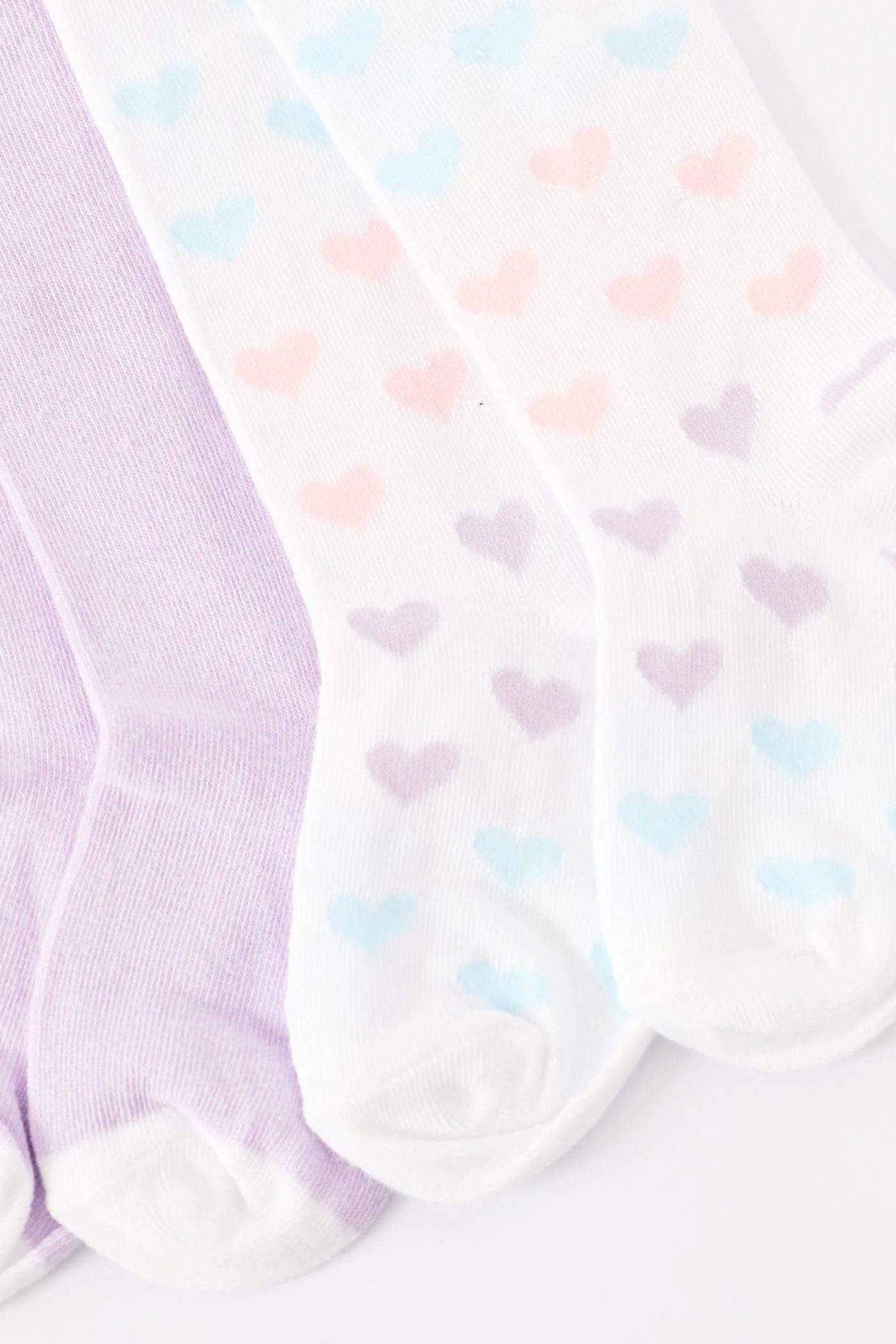 Pre-Girls 2 Pack Unicorn & Hearts Tights - Multi - Image 2
