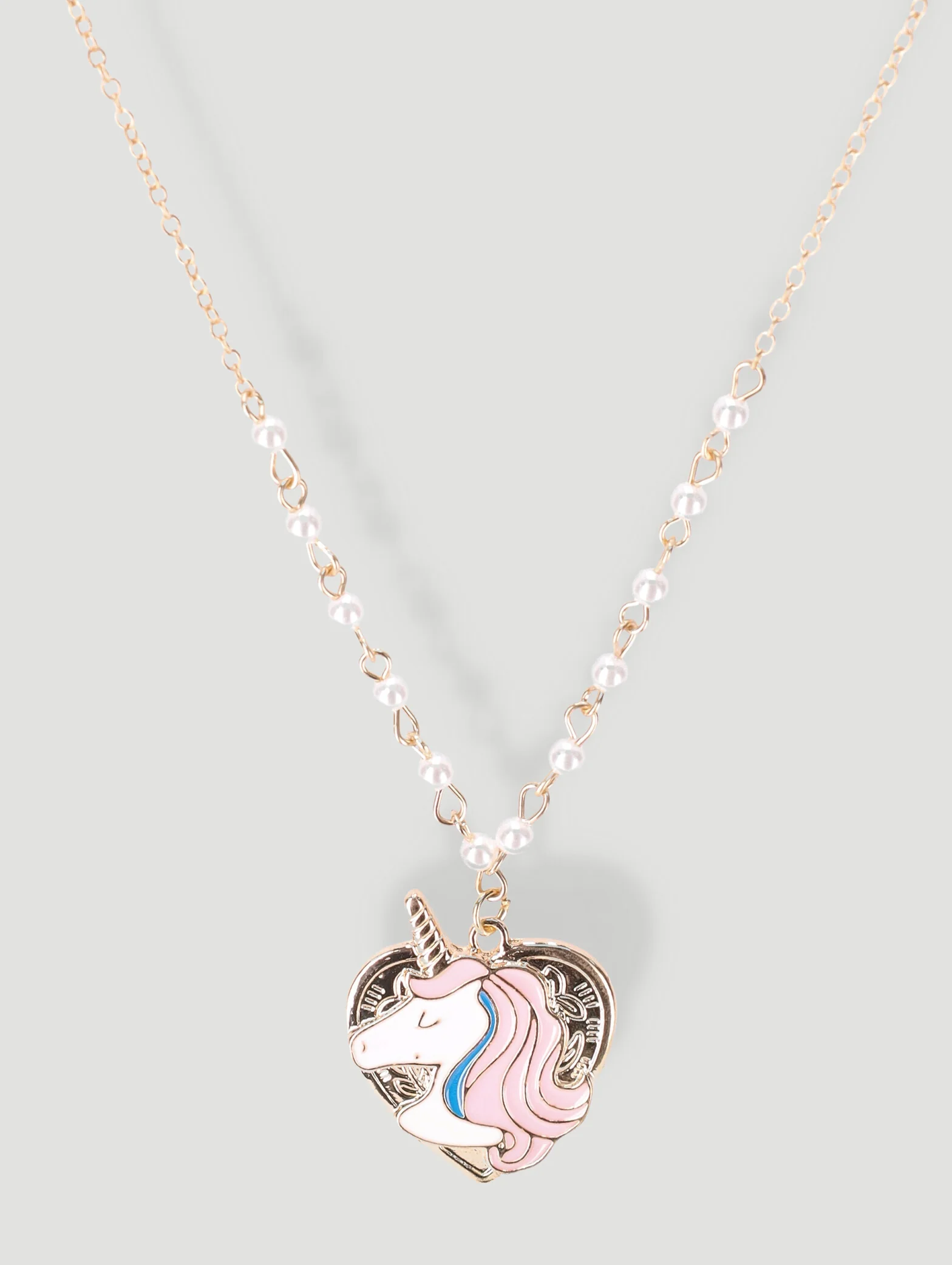 Pre-Girls 2 Pack Unicorn Necklace Set - Gold - Image 2