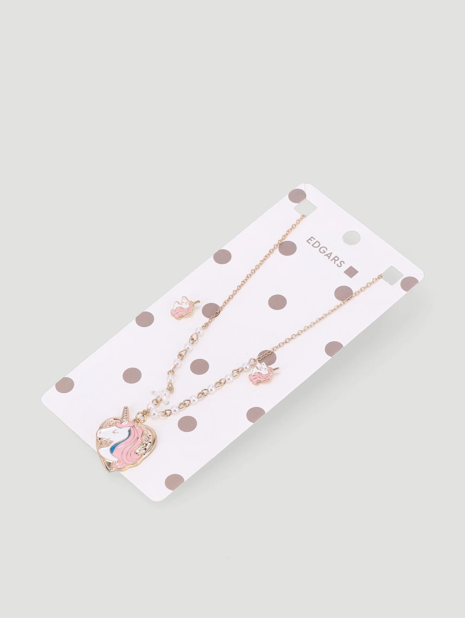 Pre-Girls 2 Pack Unicorn Necklace Set - Gold - Image 3