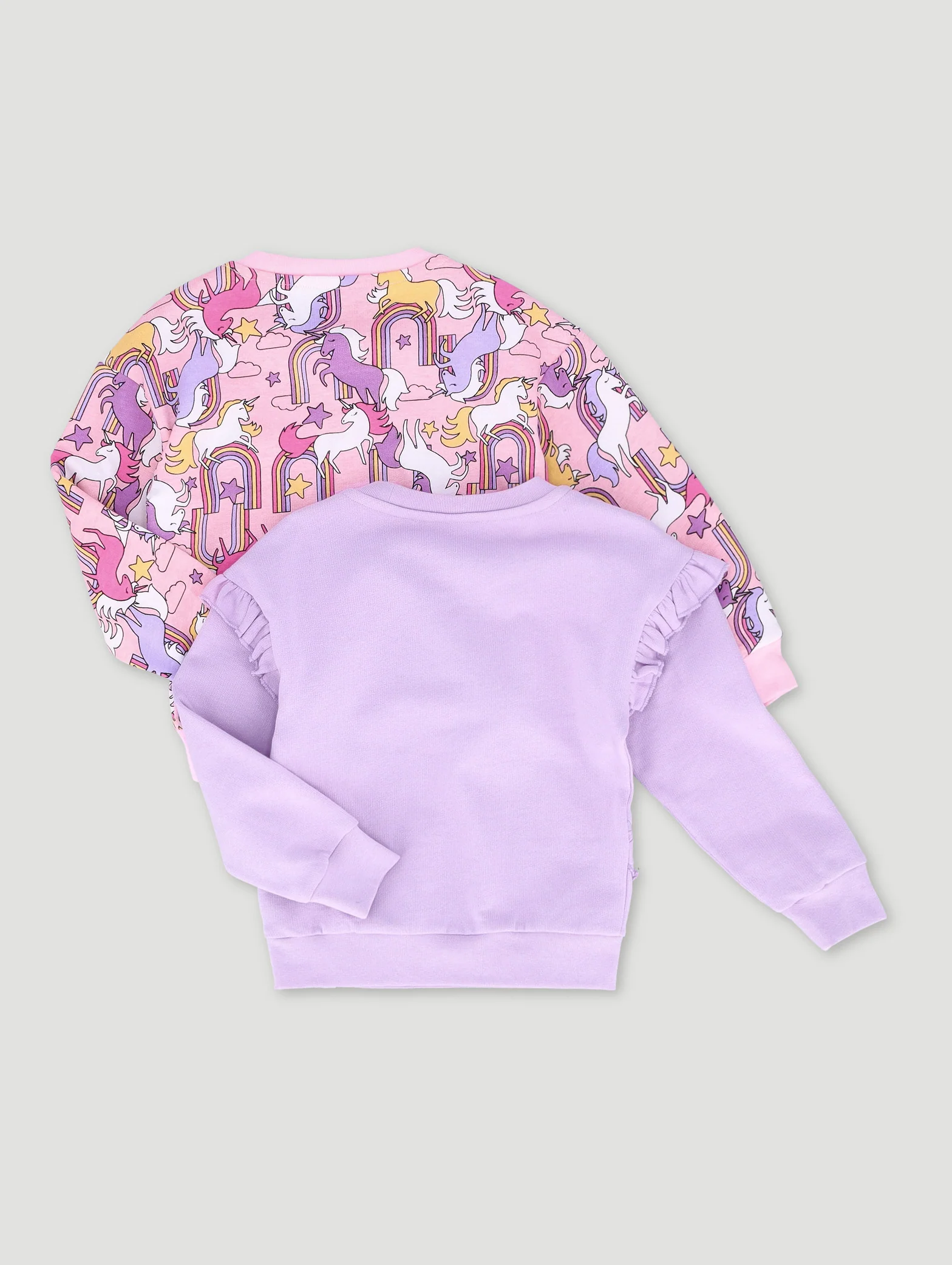 Pre-Girls 2 Pack Unicorn Print Tracktop - Pink - Image 2