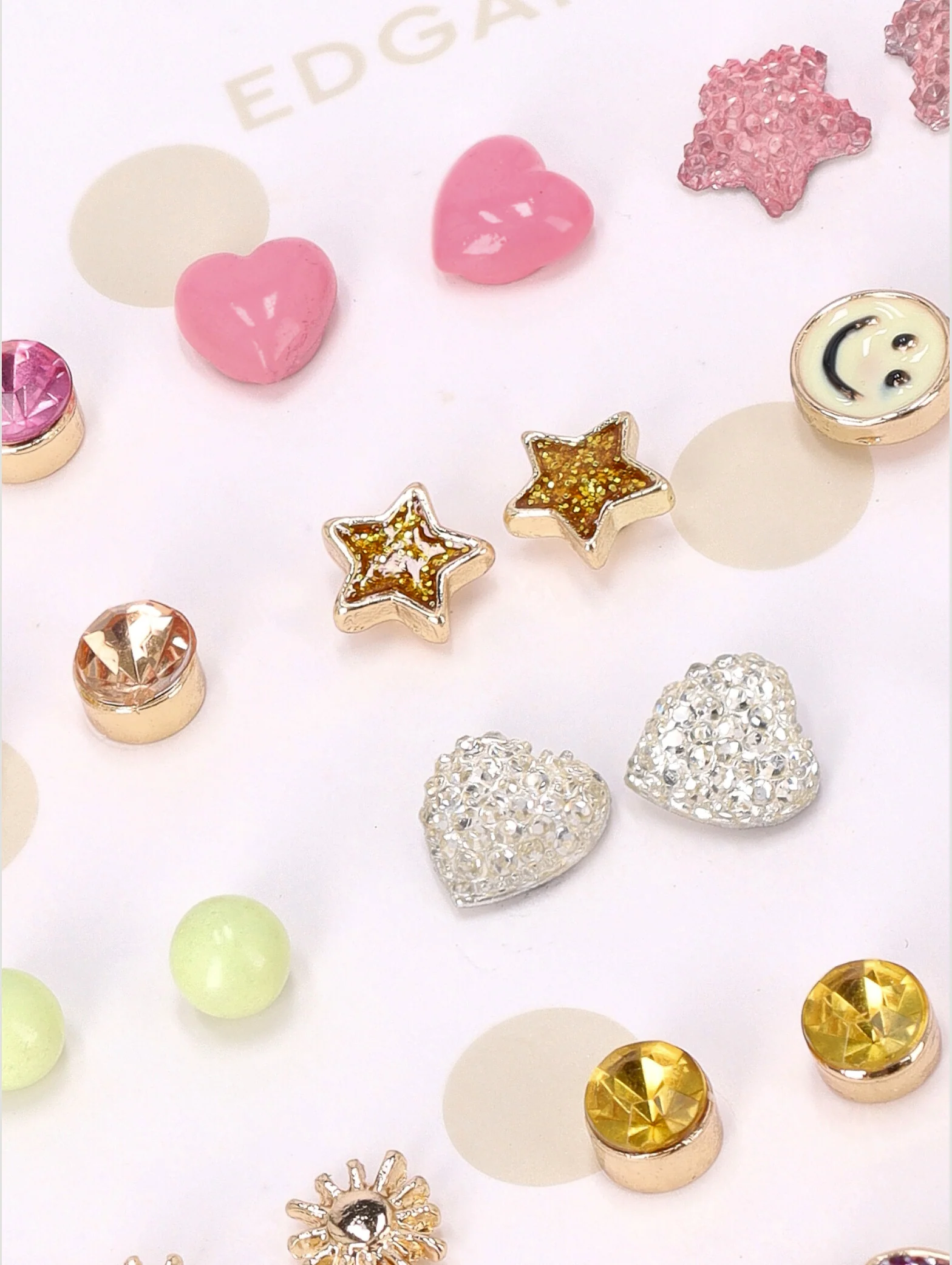 Pre-Girls 20 Pack Rainbows & Butterlies Earings - Multi - Image 2