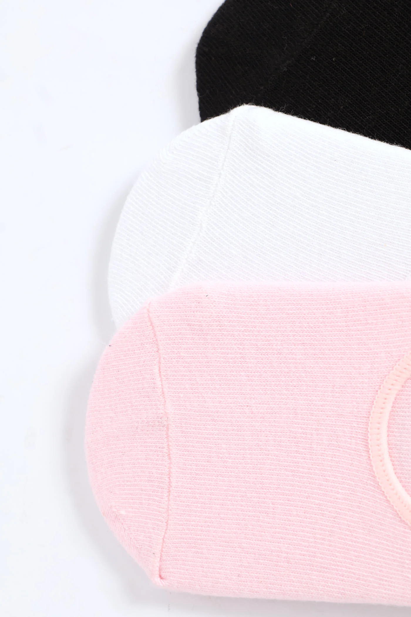 Pre-Girls 3 Pack Plain Secret Socks - Multi - Image 2