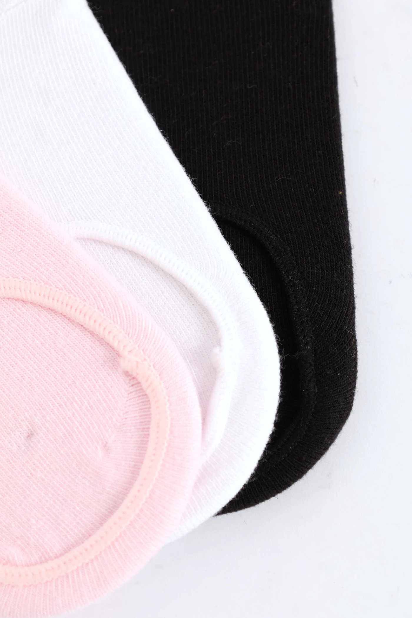 Pre-Girls 3 Pack Plain Secret Socks - Multi - Image 3
