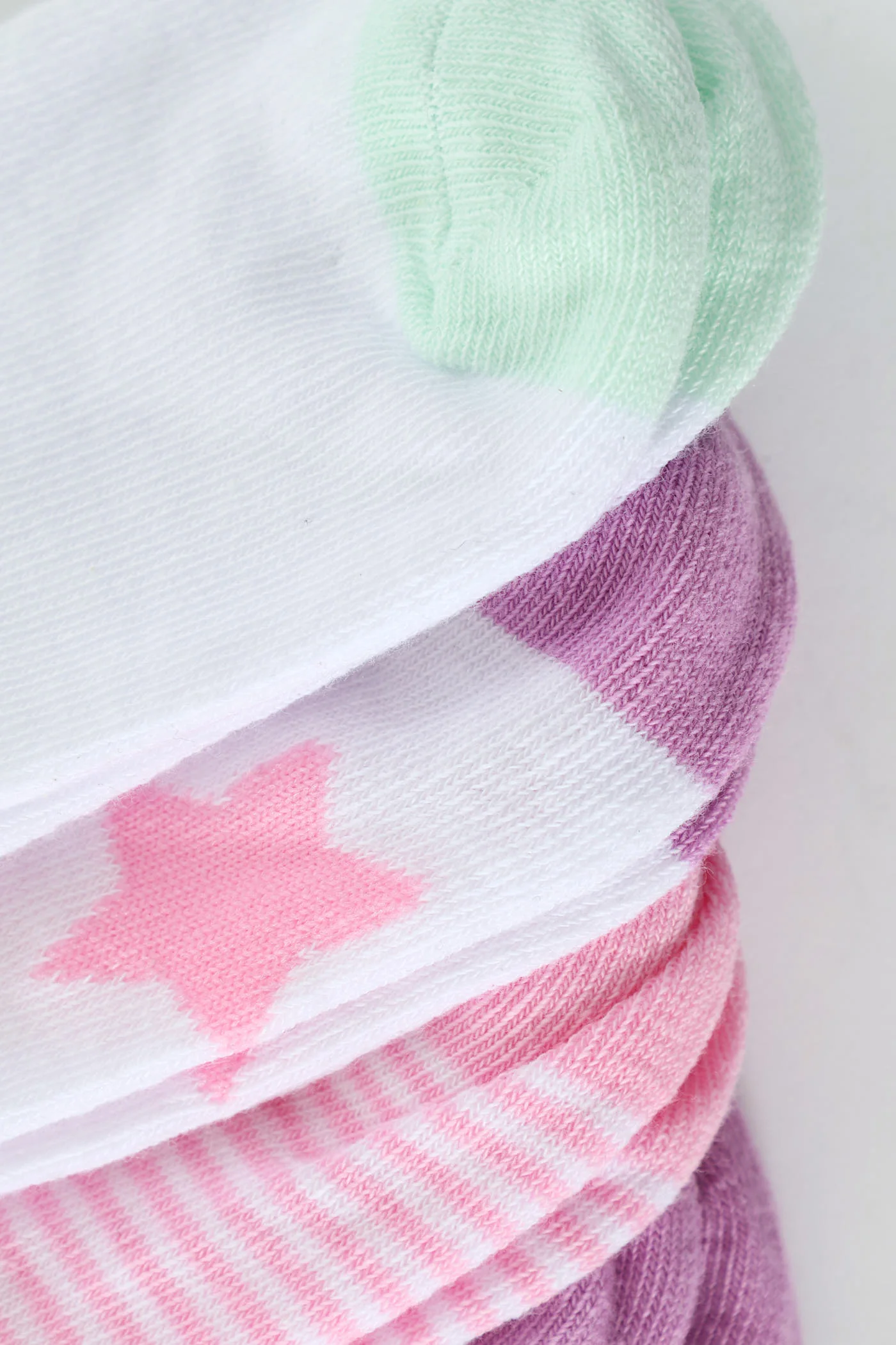 Pre-Girls 5 Pack Flossing Plain Anklet Socks - Image 4