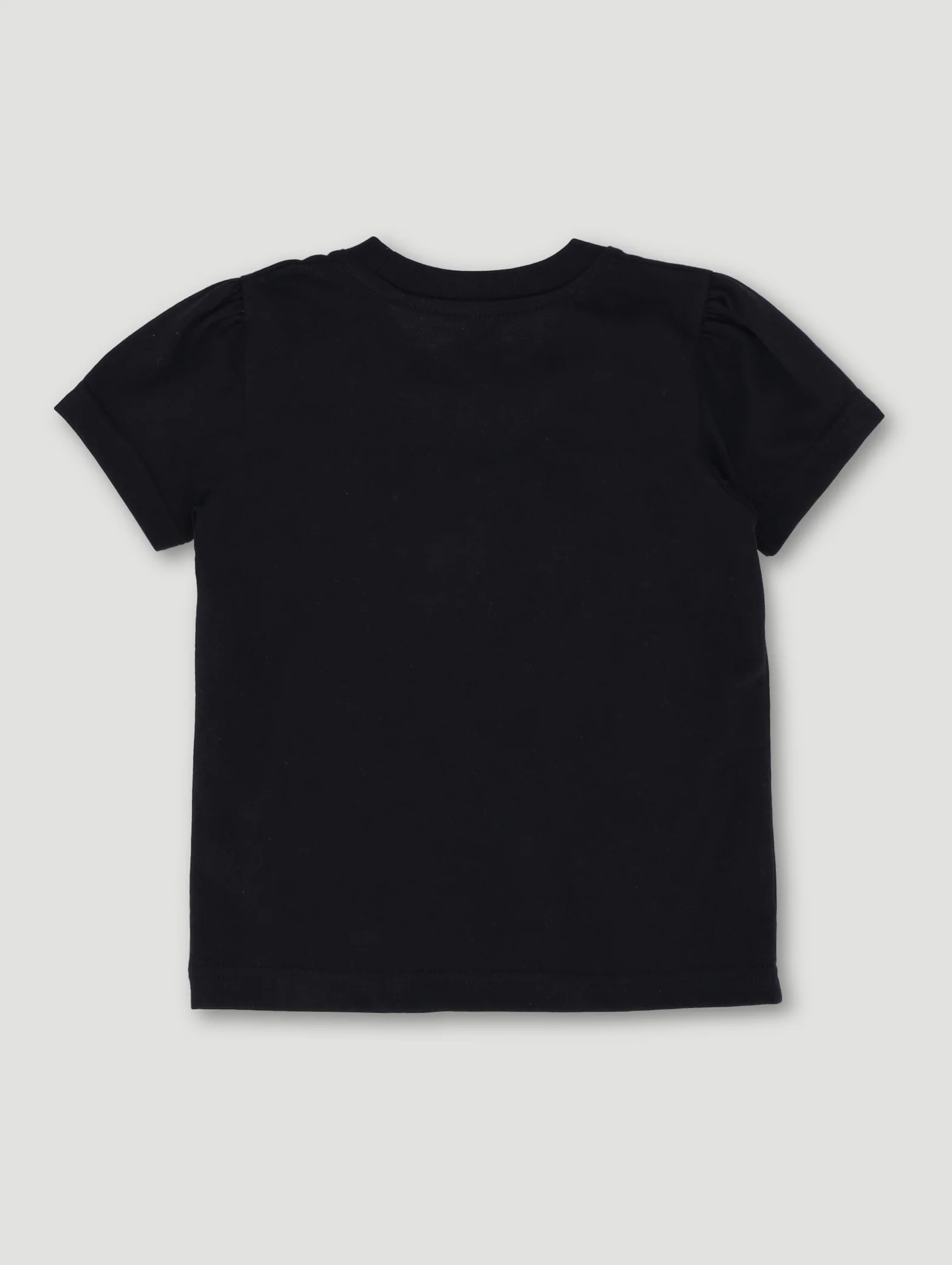 Pre-Girls Animal Print Hearts Basic Tee - Black - Image 2