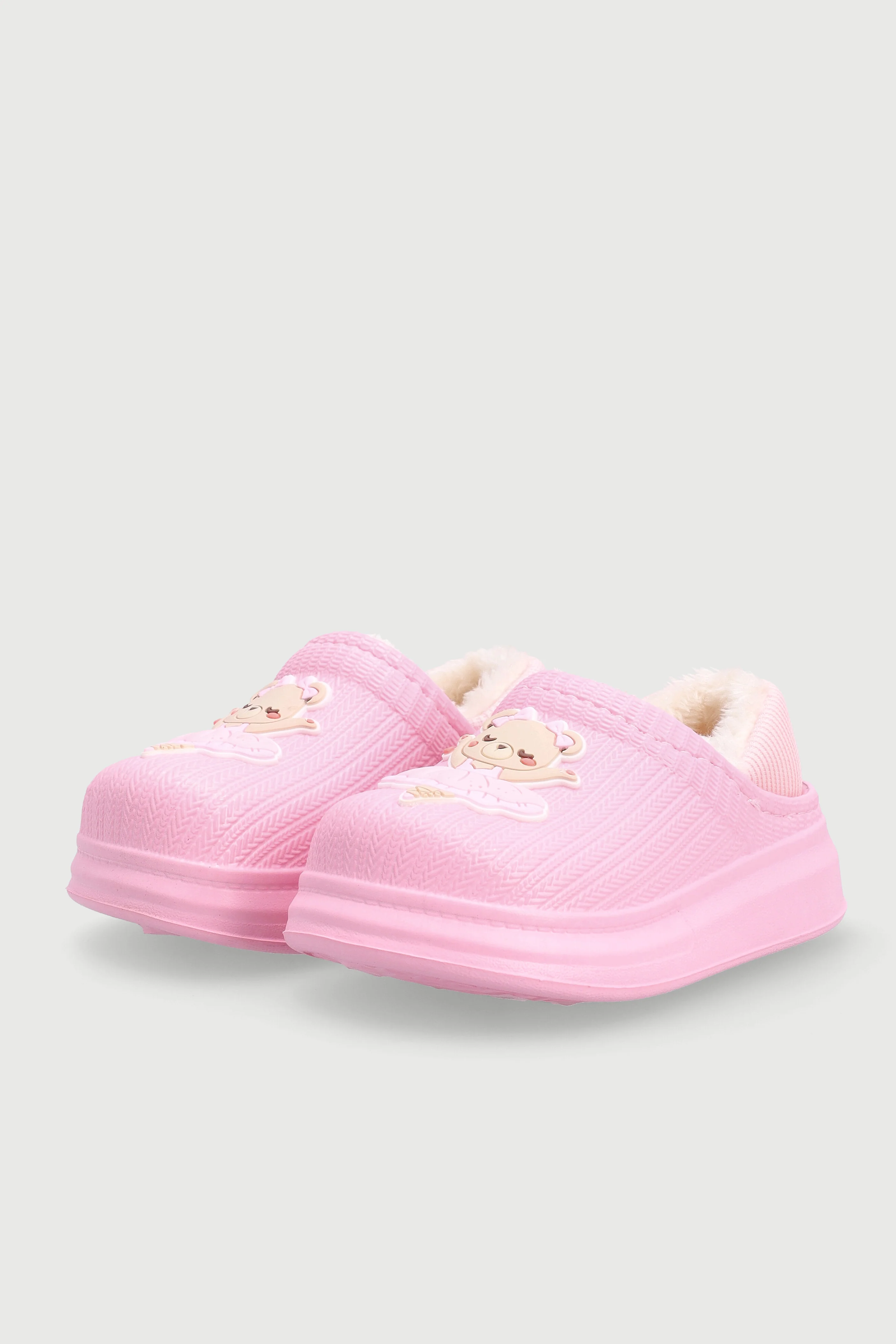 Pre-Girls Ballet Bear Moulded Slipper - Pink - Image 3