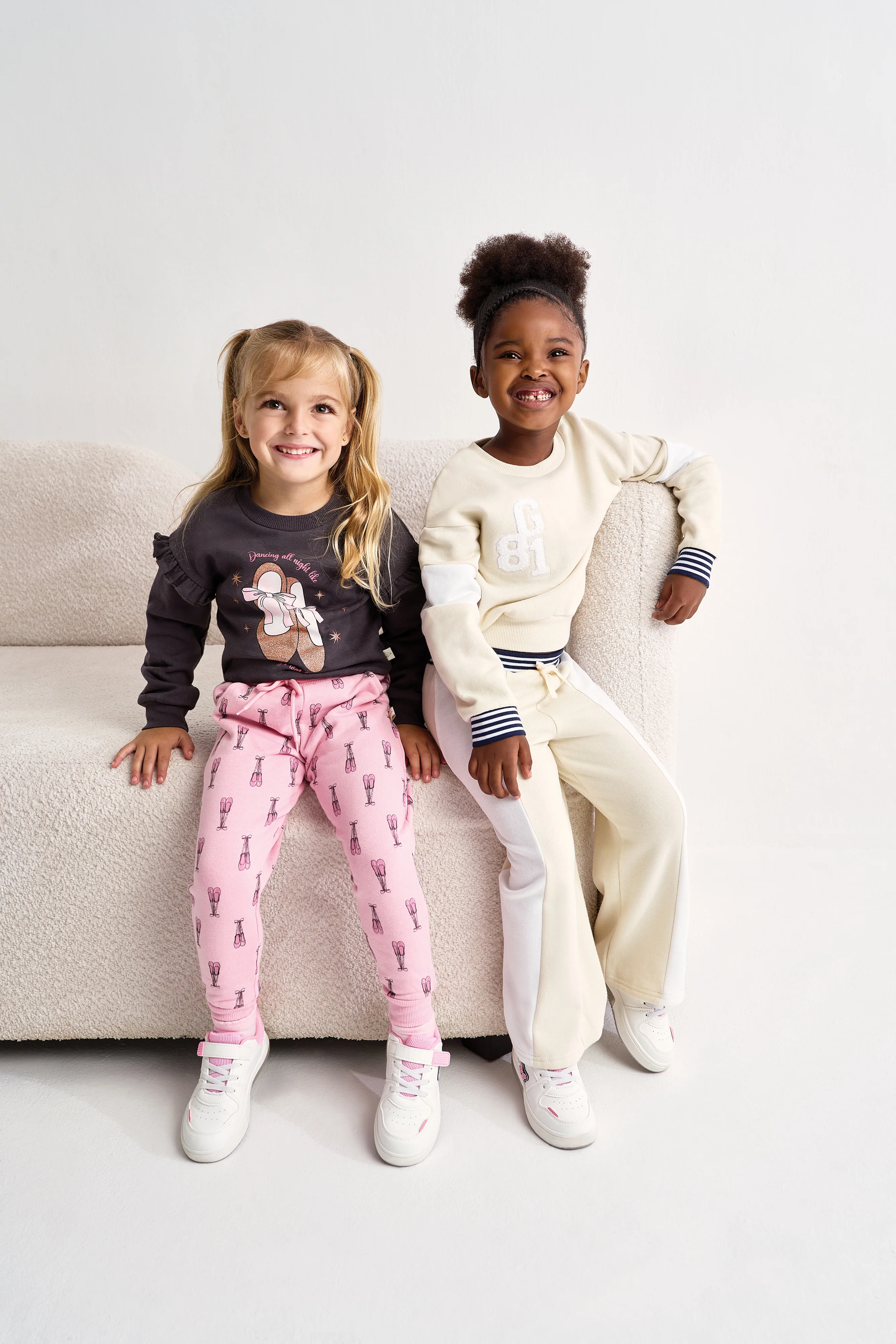 Pre-Girls Ballet Shoes Print Jogger - Pink - Image 3