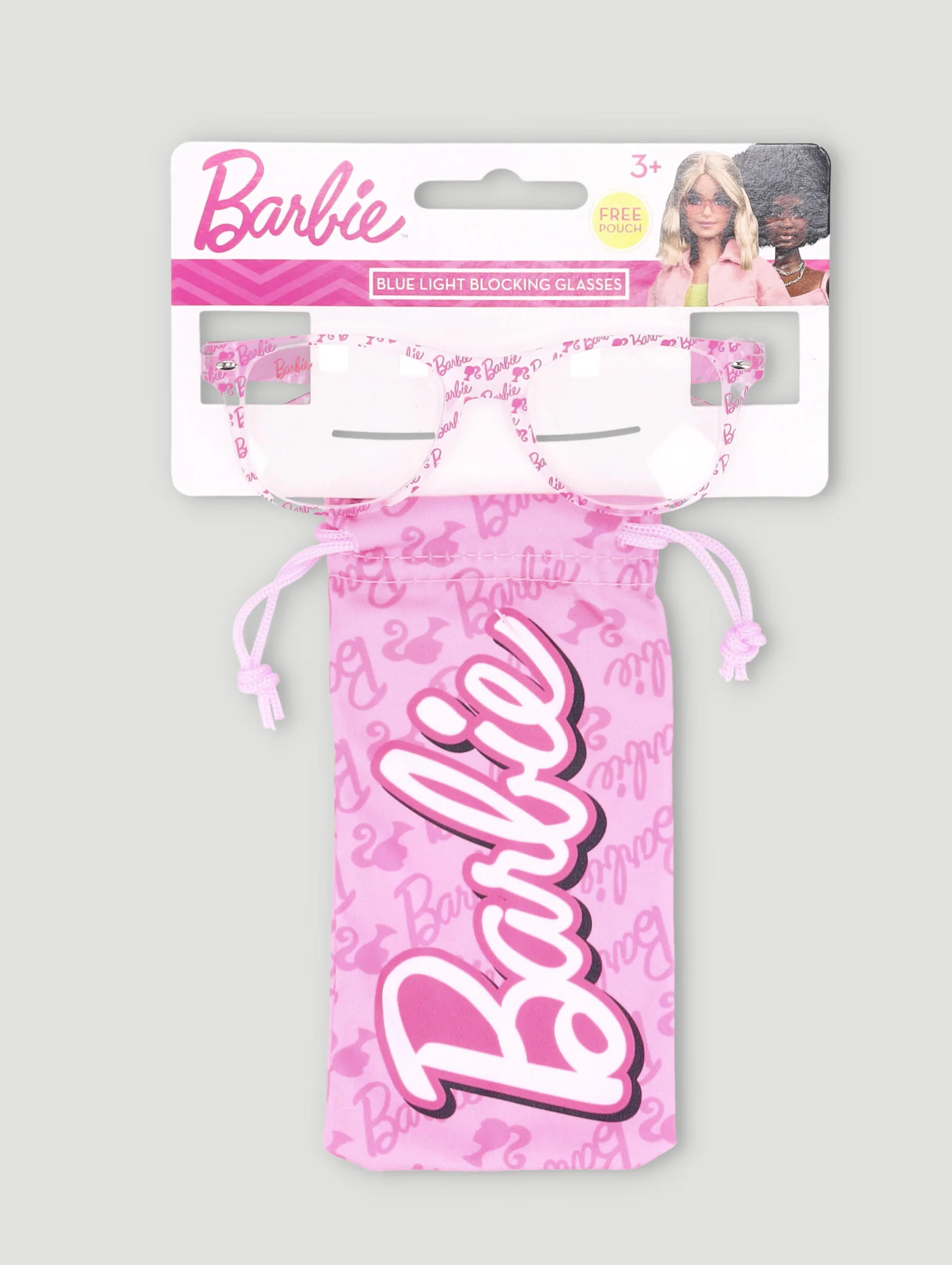 Pre-Girls Barbie Blue Light Glasses And Pouch - Pink - Image 3