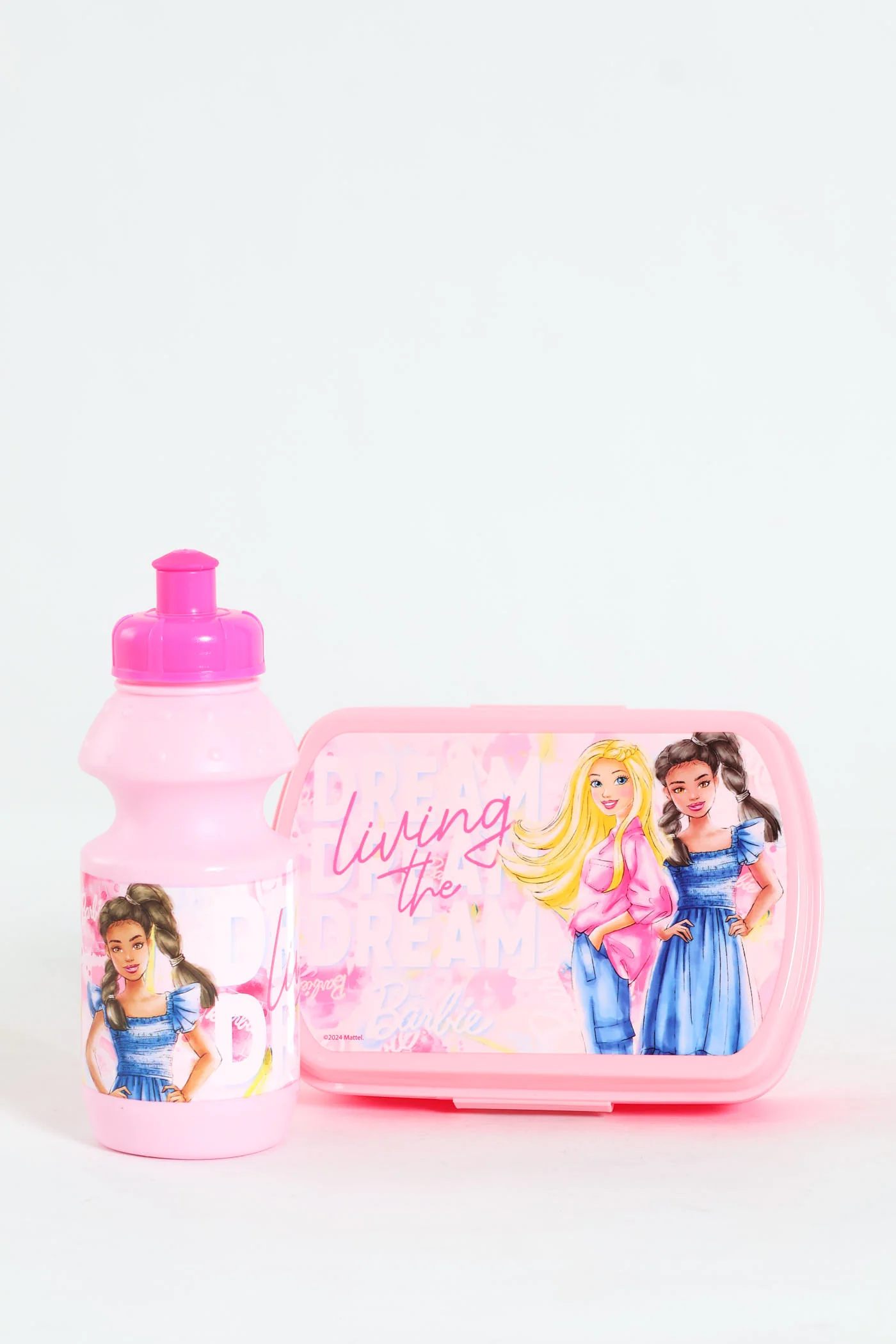Pre-Girls Barbie Fantasy Astro Sports Bottle & Sandwhich Box - Pink - Image 2