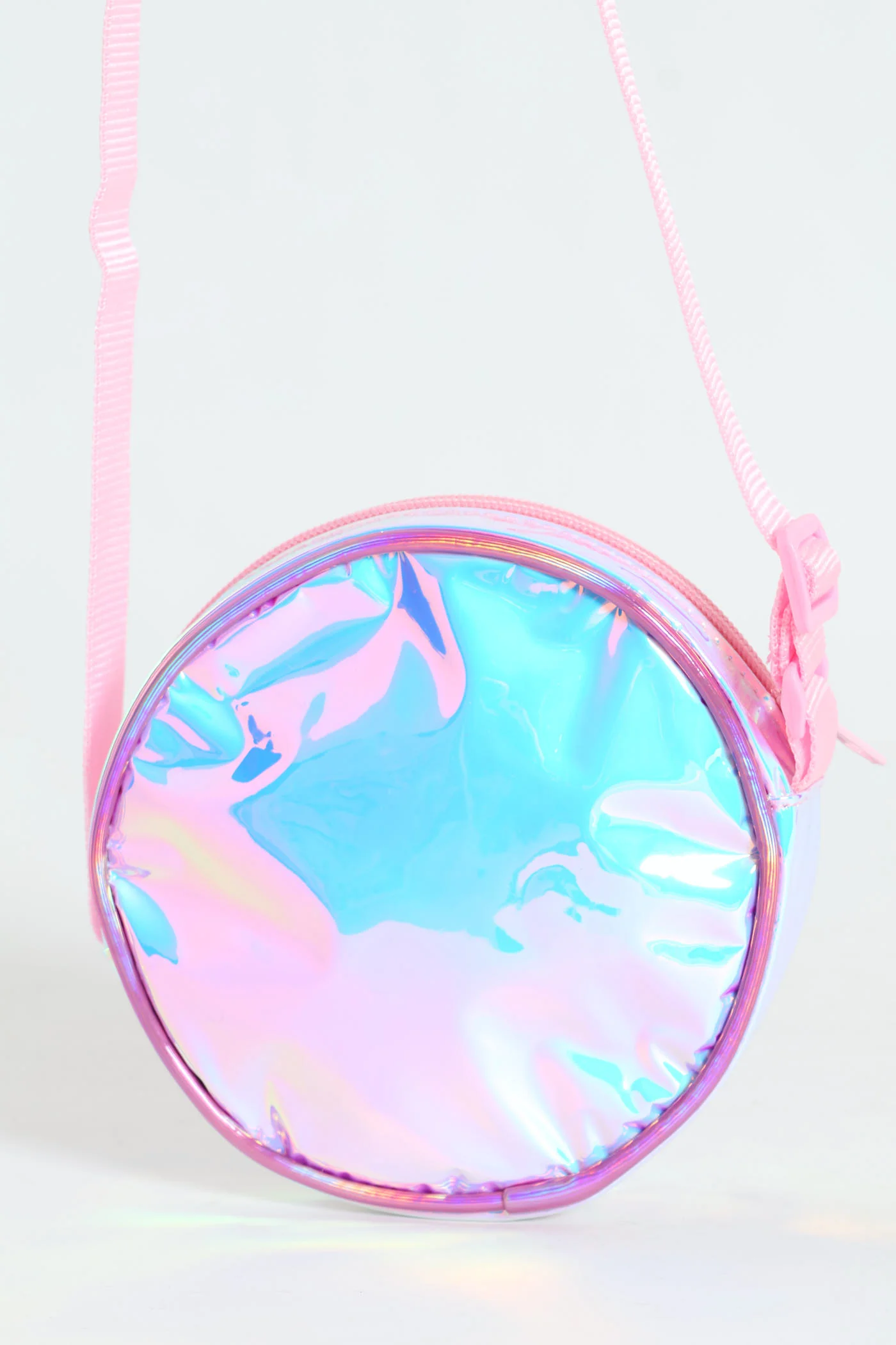 Pre-Girls Barbie Round Holographic Sling Bag - Pink - Image 2