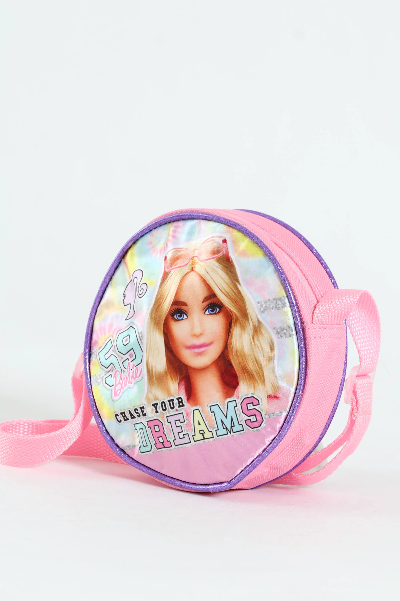 Pre-Girls Barbie Round Sling Bag - Pink - Image 2