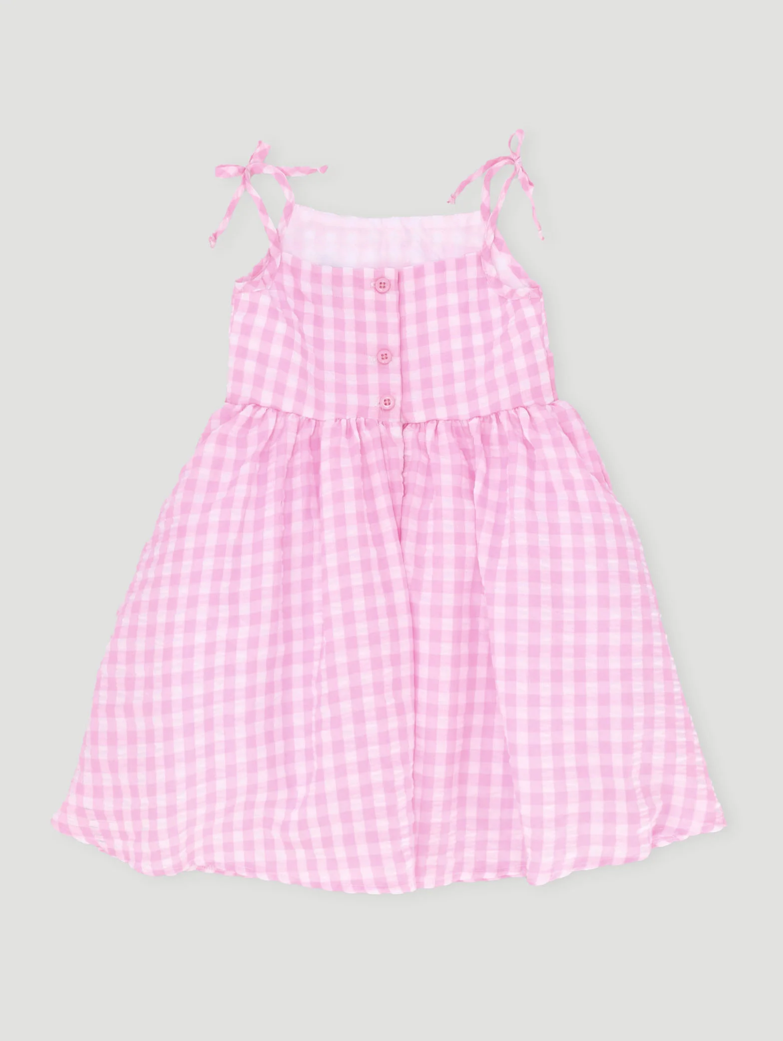 Pre-Girls Barbie Seersucker Dress - Multi - Image 2