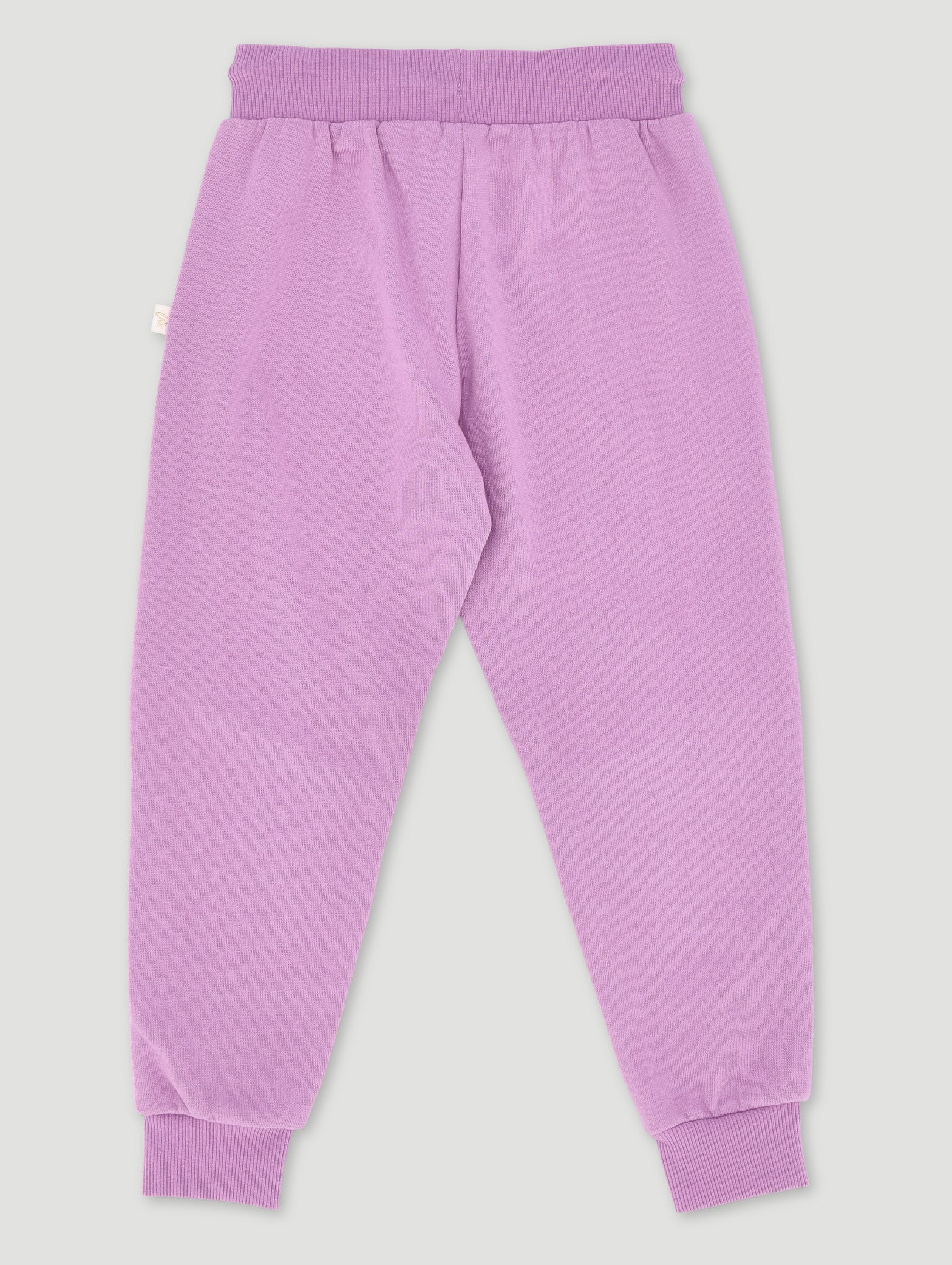 Pre-Girls Basic Jogger Panneled With Embroidery - Purple - Image 2