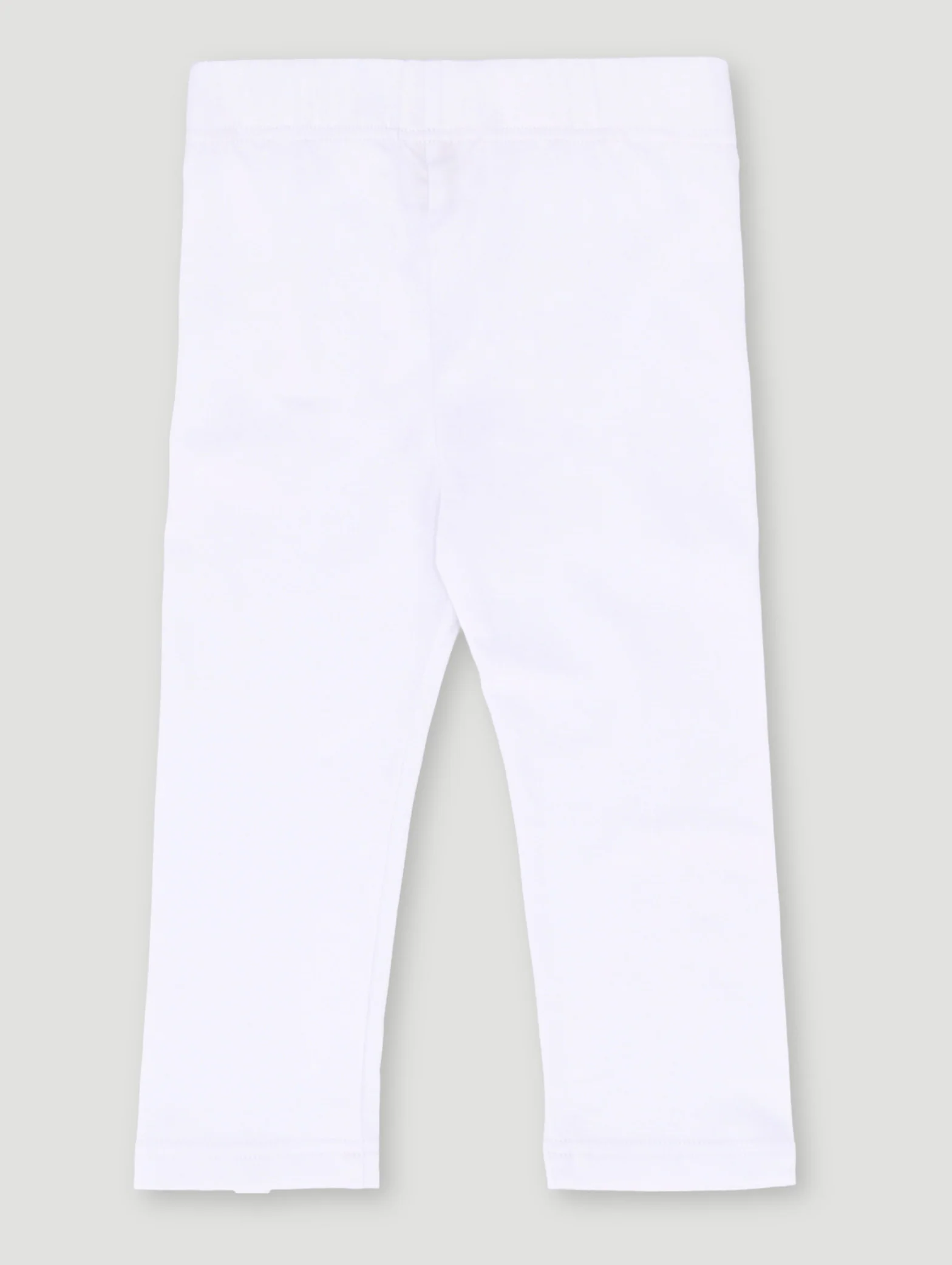 Pre-Girls Basic Plain Legging - White - Image 2