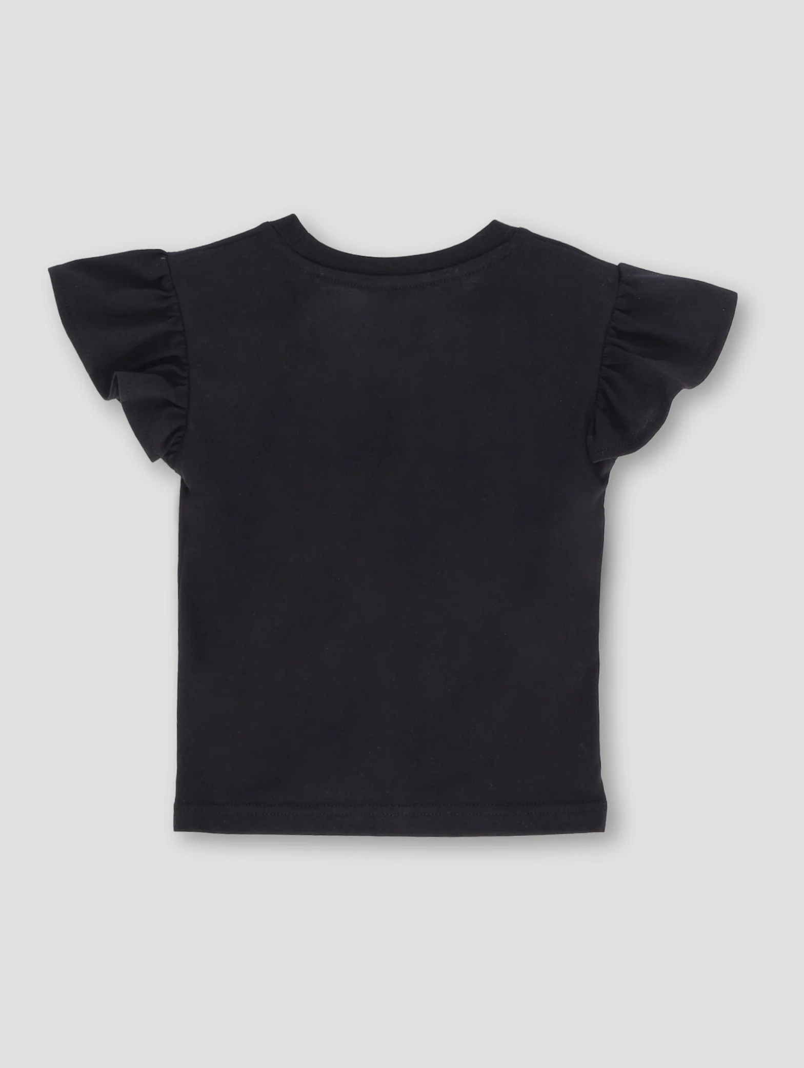 Pre- Girls Basic Tee - Black - Image 2