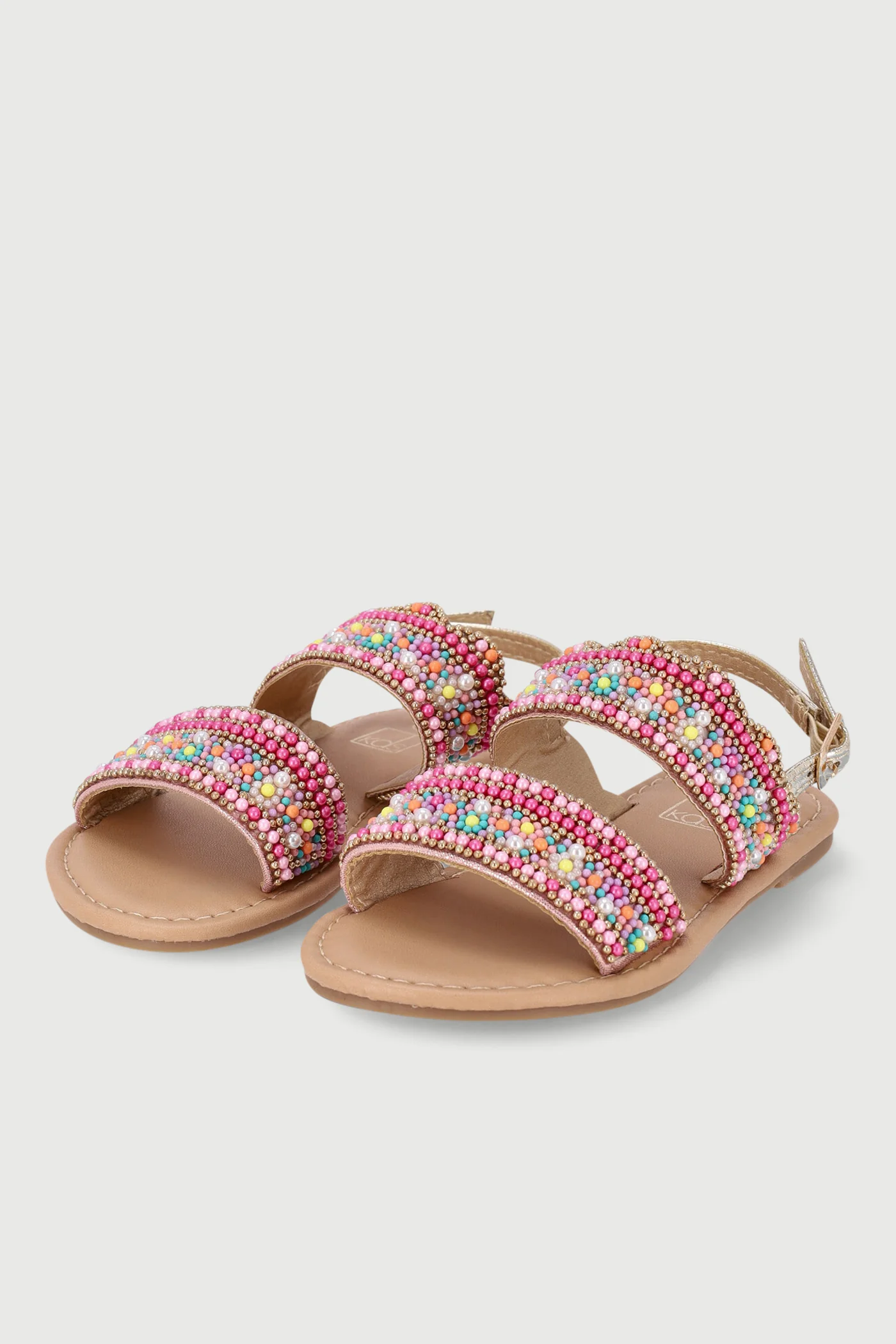 Pre-Girls Beaded Sandal - Multi - Image 3