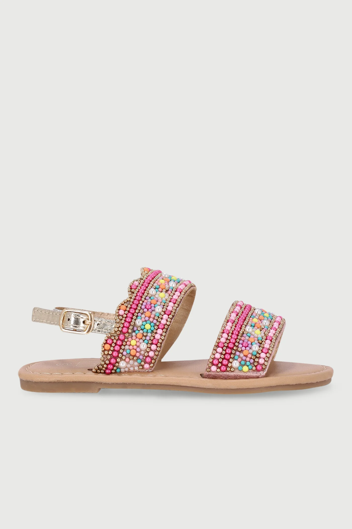 Pre-Girls Beaded Sandal - Multi - Image 5