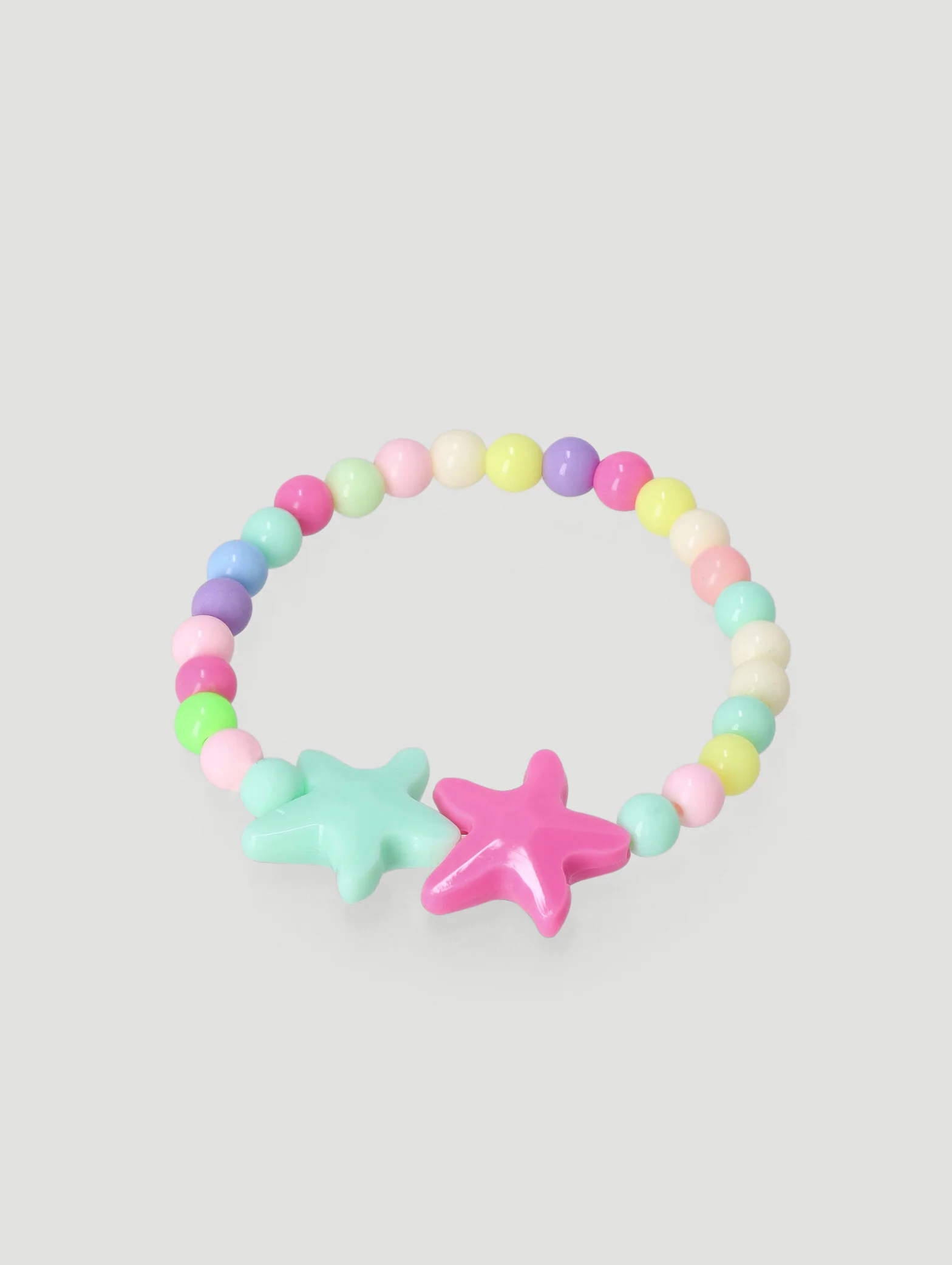 Pre-Girls Beaded Stars Necklace & Bracelet Set - Multi - Image 2
