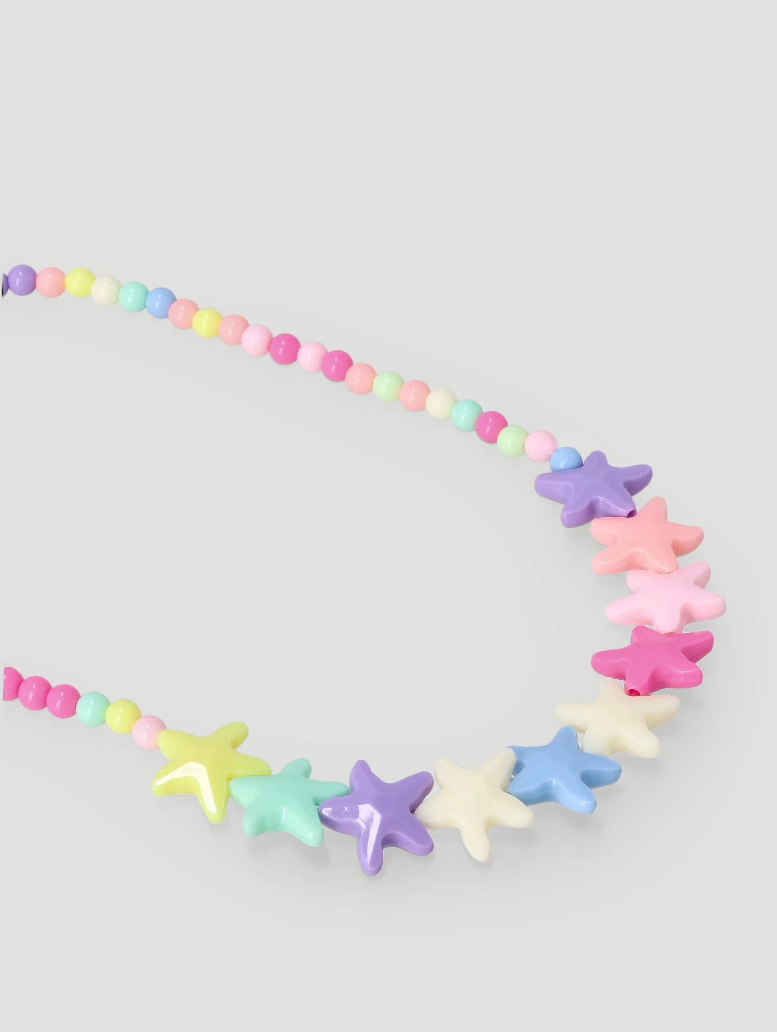 Pre-Girls Beaded Stars Necklace & Bracelet Set - Multi - Image 3