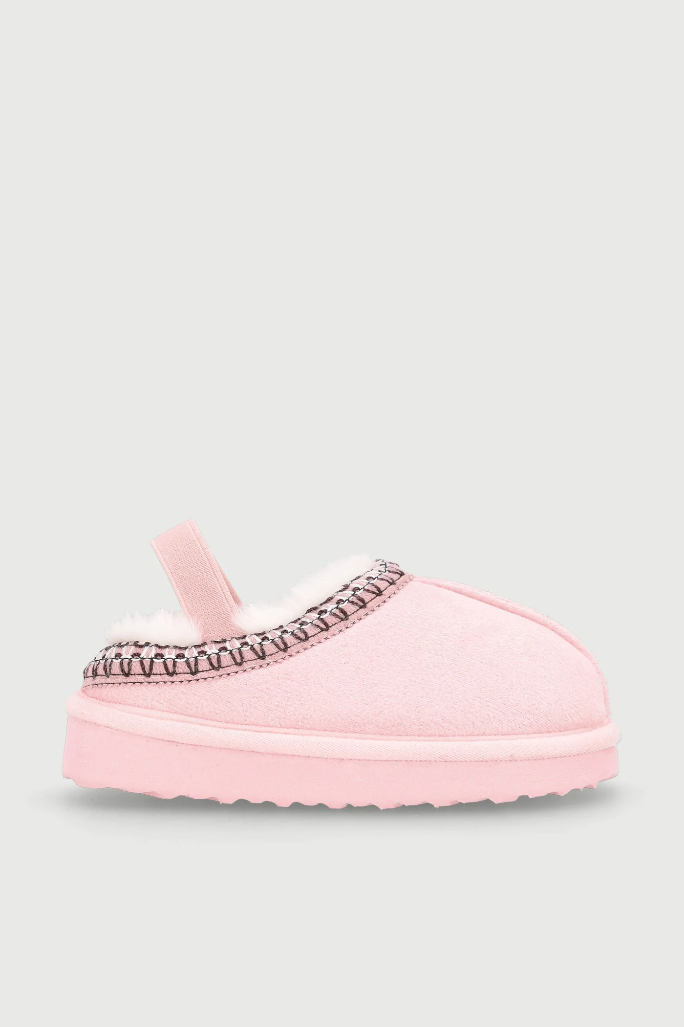 Pre-Girls Blanket Stitch Slipper - Blush - Image 3