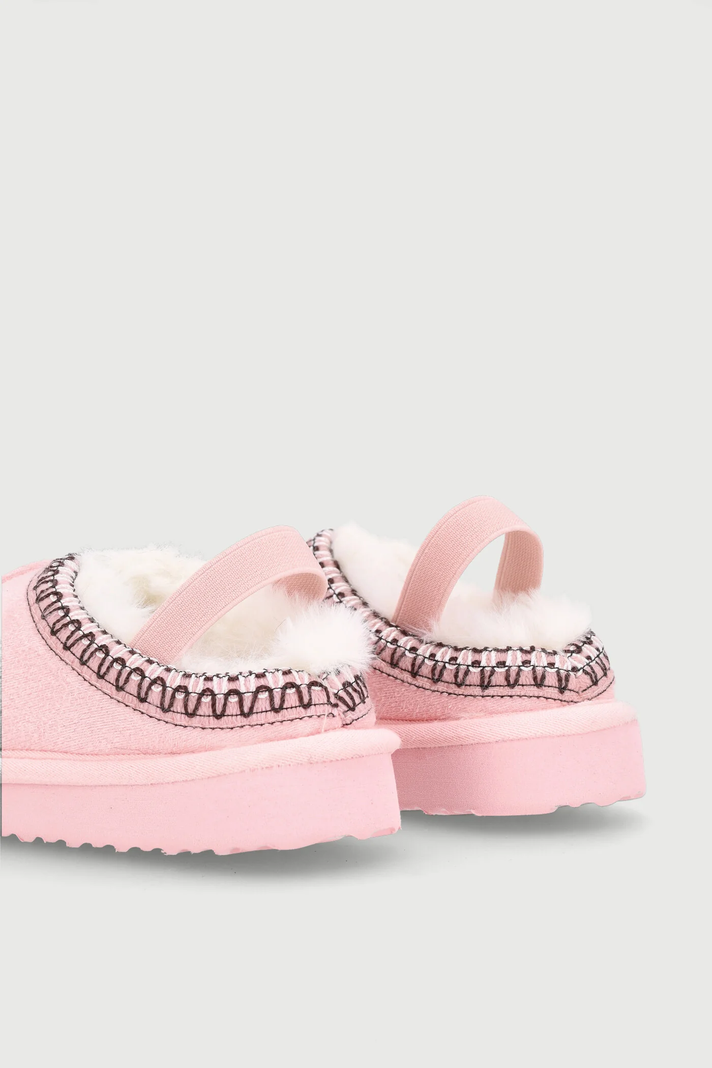 Pre-Girls Blanket Stitch Slipper - Blush - Image 5