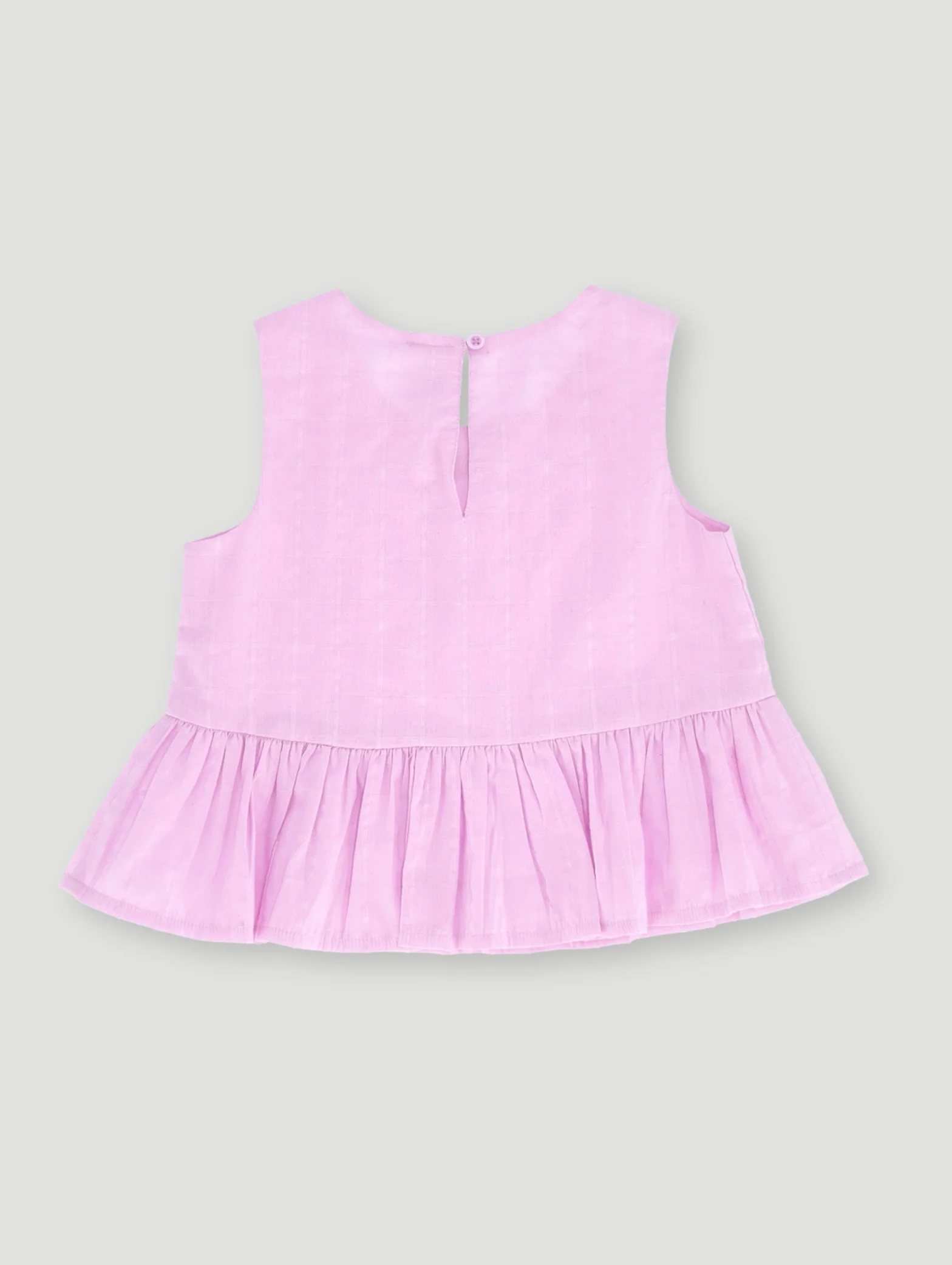 Pre-Girls Bow Detail Blouse  - Lilac - Image 3