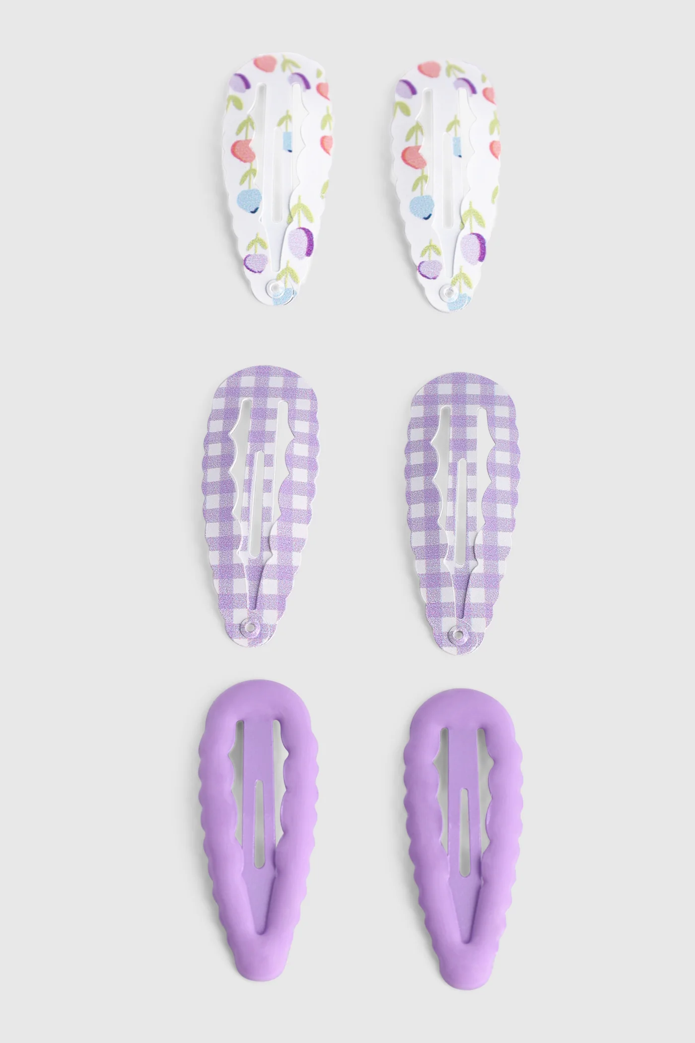 Pre-Girls Bow Hair Clips - Lilac - Image 2