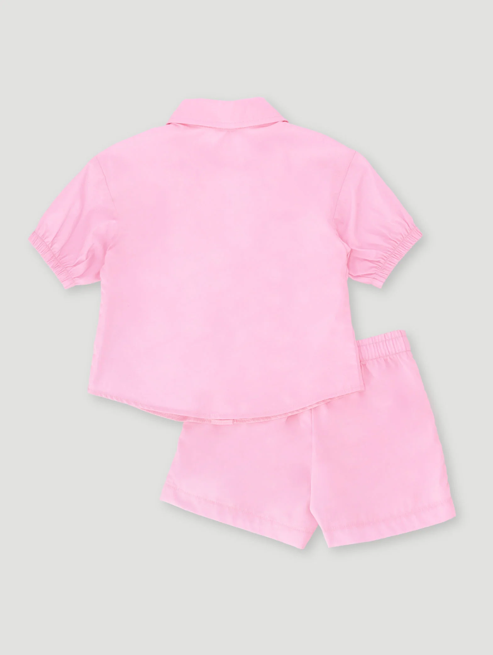 Pre-Girls Bow Poplin Set - Pink - Image 2