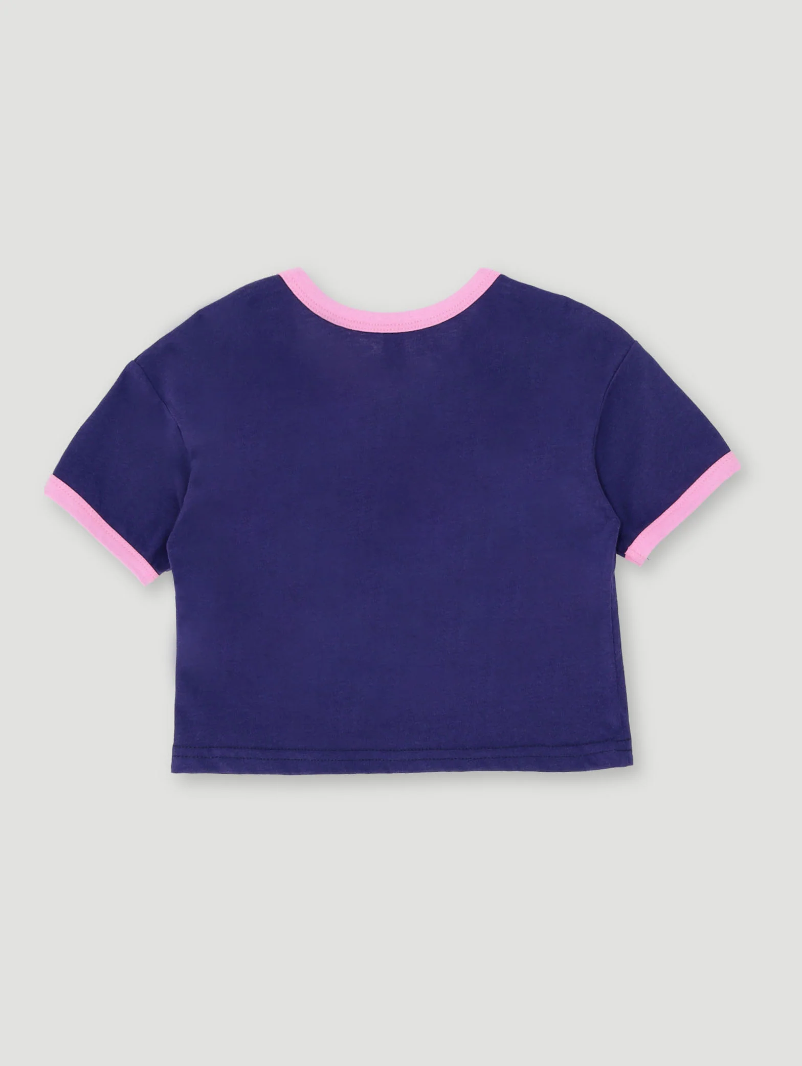 Pre-Girls Boxy Sporty Applique Top - Navy - Image 2
