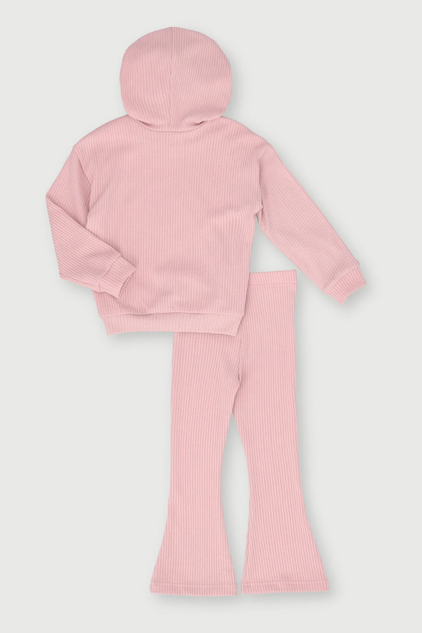 Pre-Girls Brushed Ribbed Set - Pink - Image 2