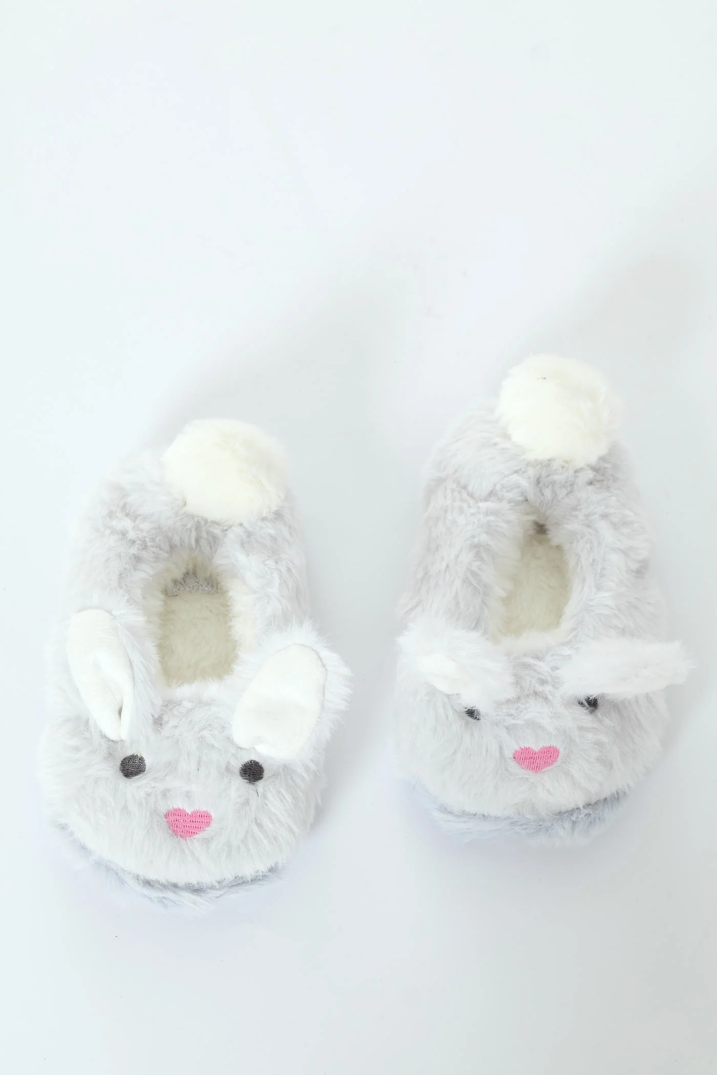 Pre-Girls Bunny Slipper - Grey - Image 3