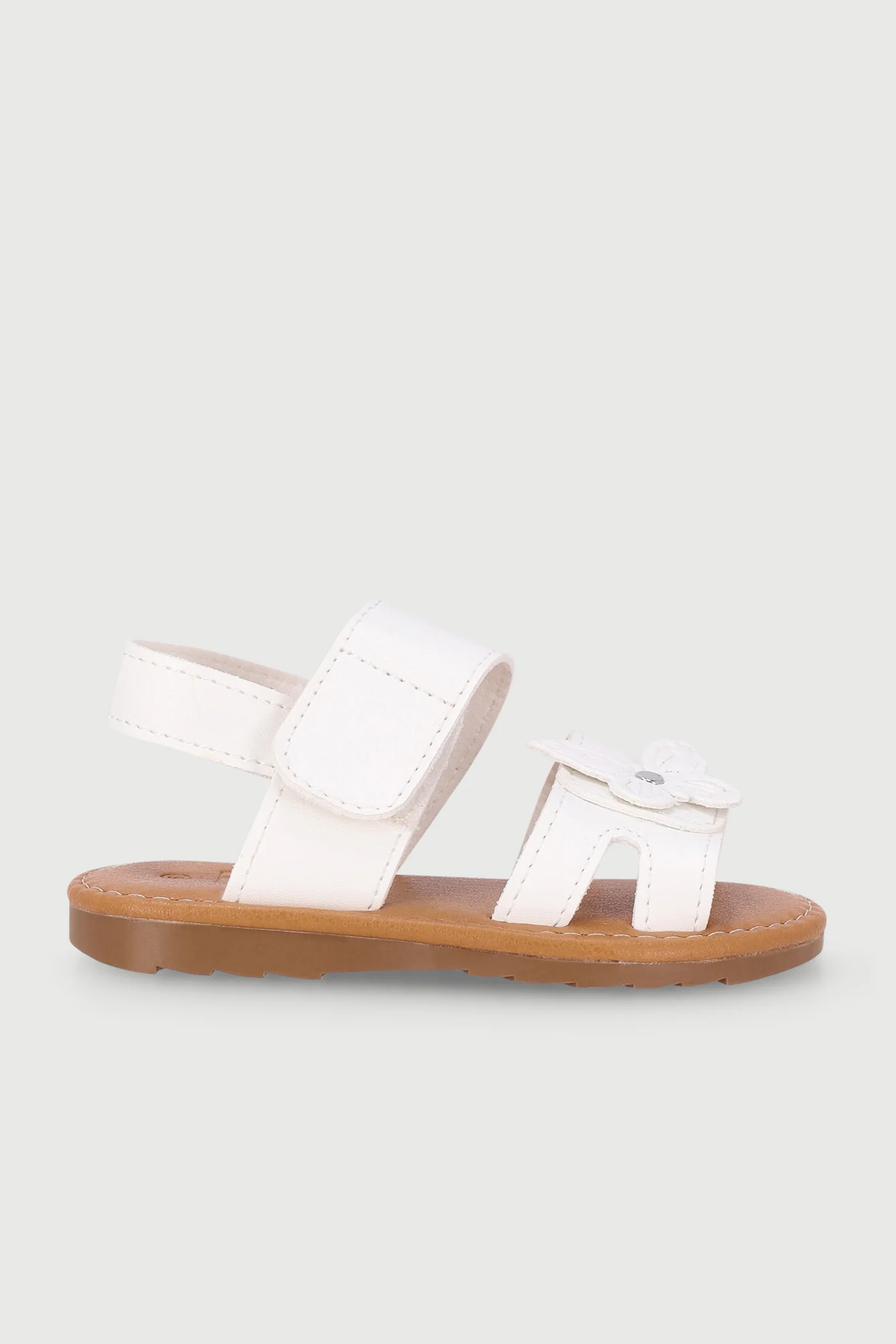 Pre-Girls Butterfly Comfort Sandal - White - Image 3