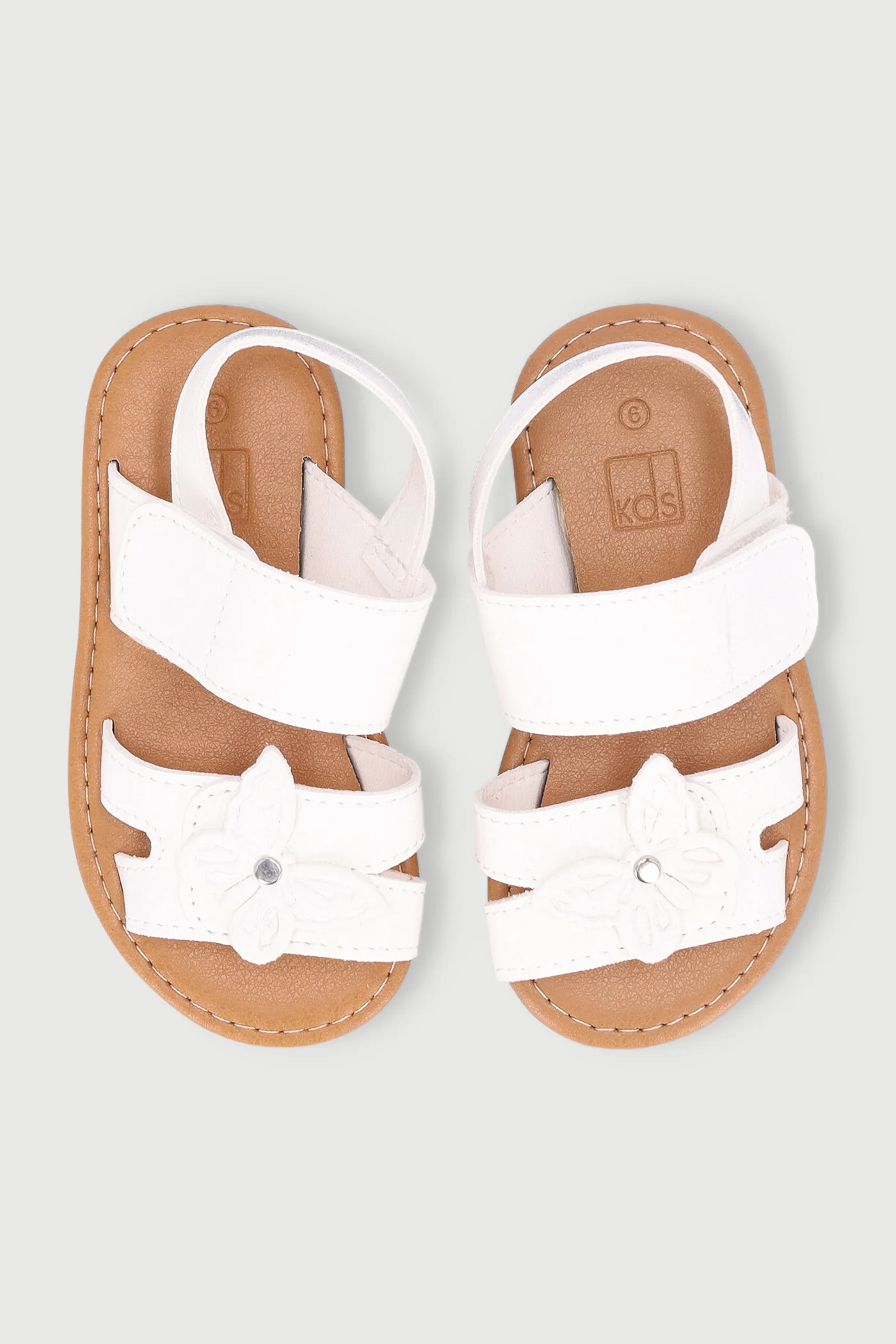 Pre-Girls Butterfly Comfort Sandal - White - Image 5