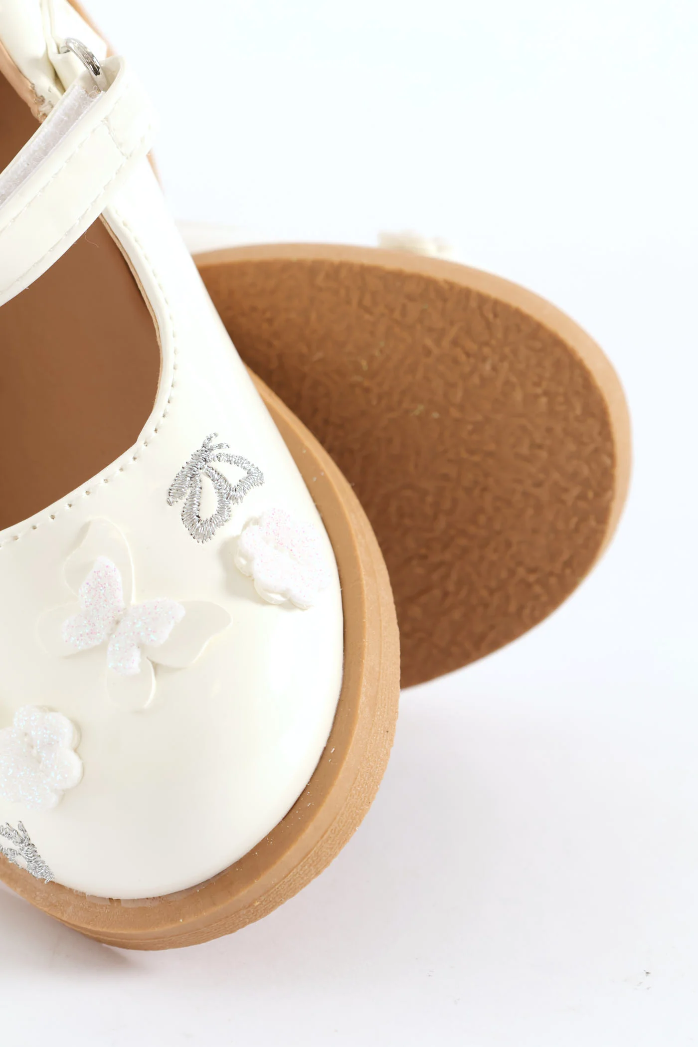 Pre-Girls Butterfly Comfort Shoe - White - Image 6
