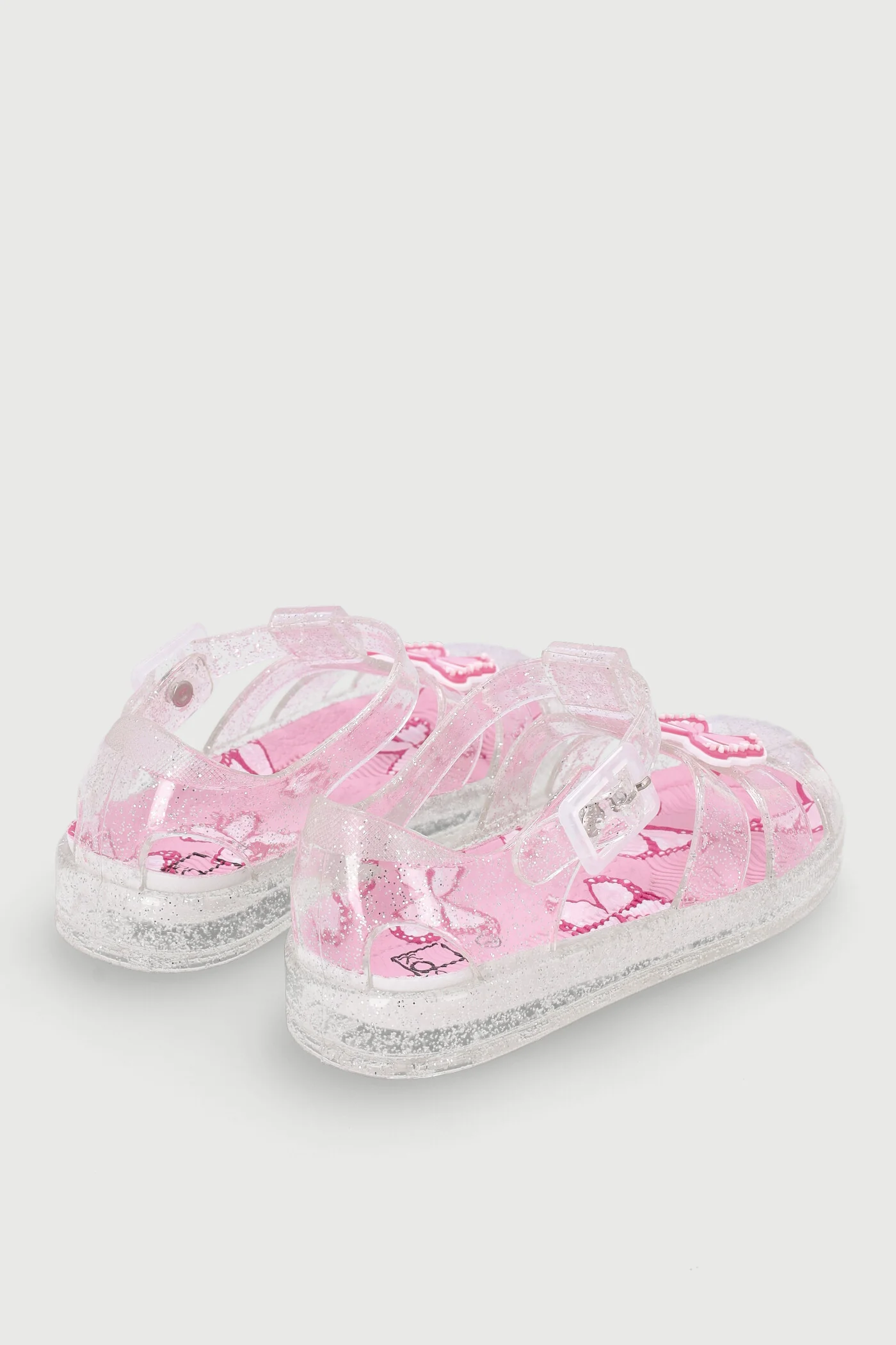 Pre-Girls Butterfly Jelly Sandal - Pink - Image 3
